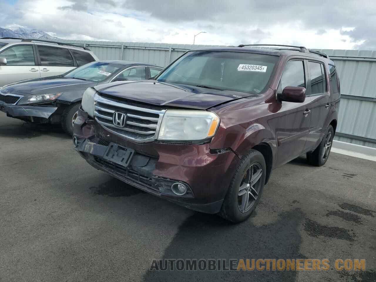 5FNYF3H74CB035800 HONDA PILOT 2012