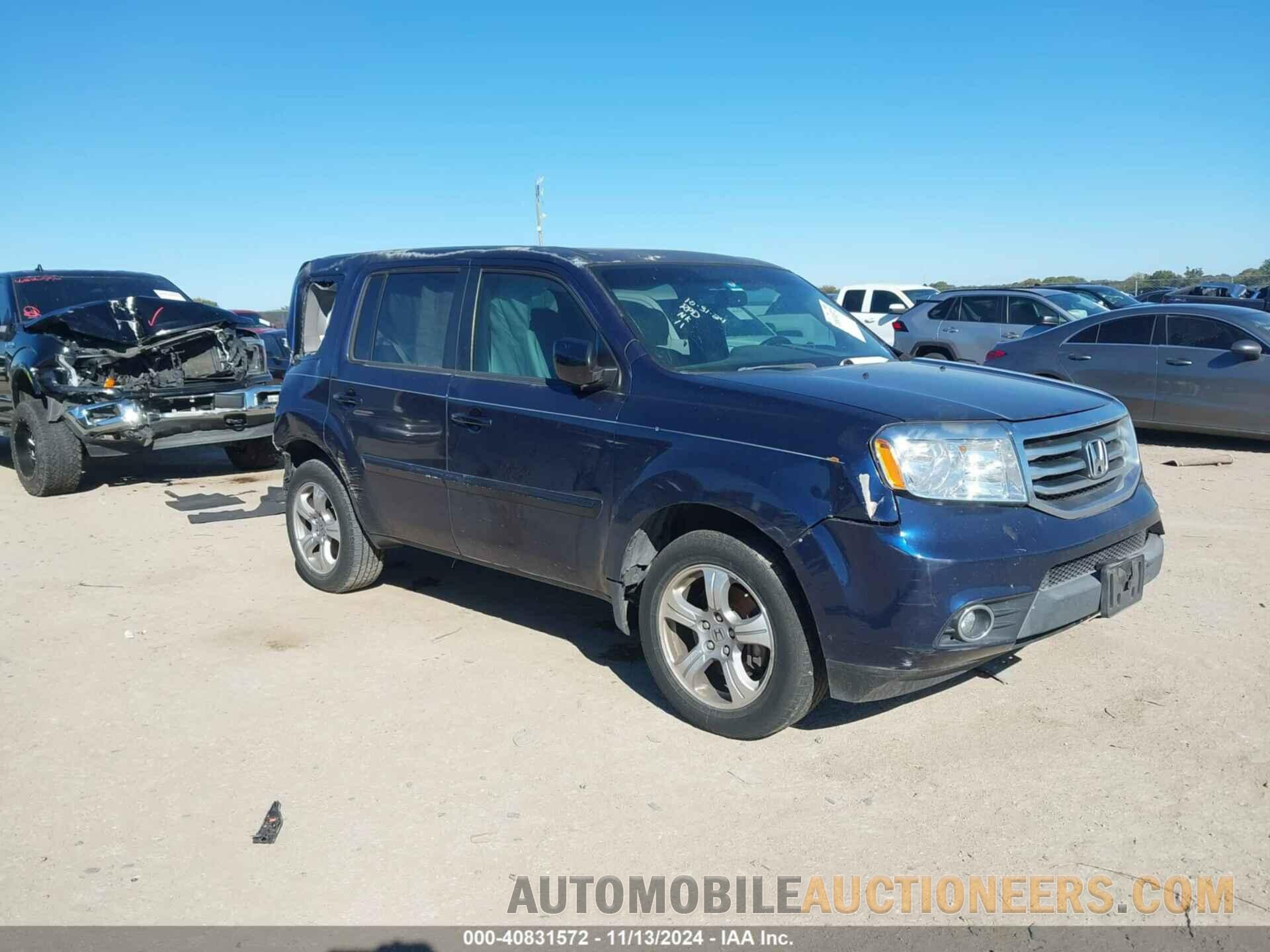 5FNYF3H74DB035474 HONDA PILOT 2013