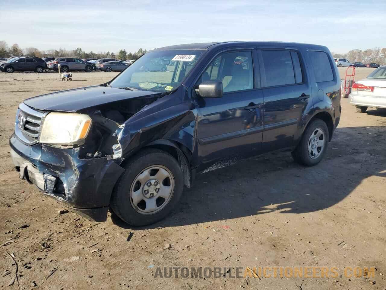 5FNYF4H23CB019064 HONDA PILOT 2012