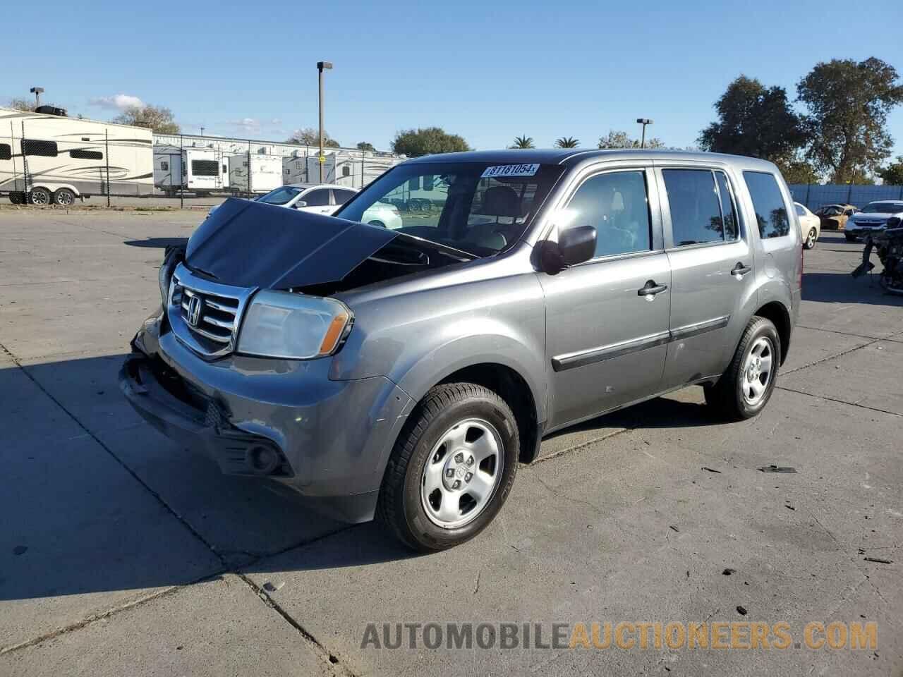 5FNYF4H25DB077498 HONDA PILOT 2013