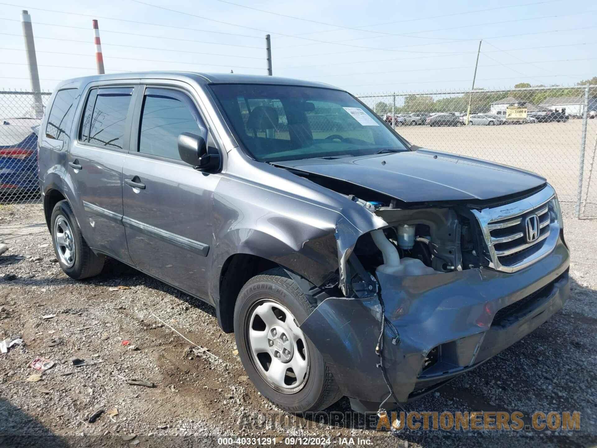 5FNYF4H29DB073034 HONDA PILOT 2013