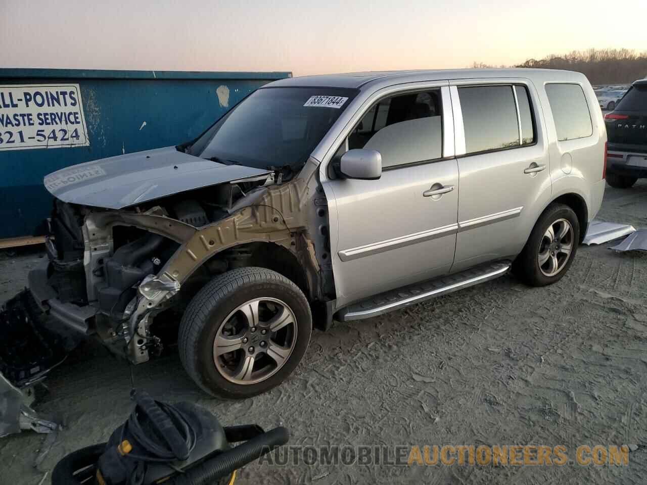 5FNYF4H3XFB076231 HONDA PILOT 2015