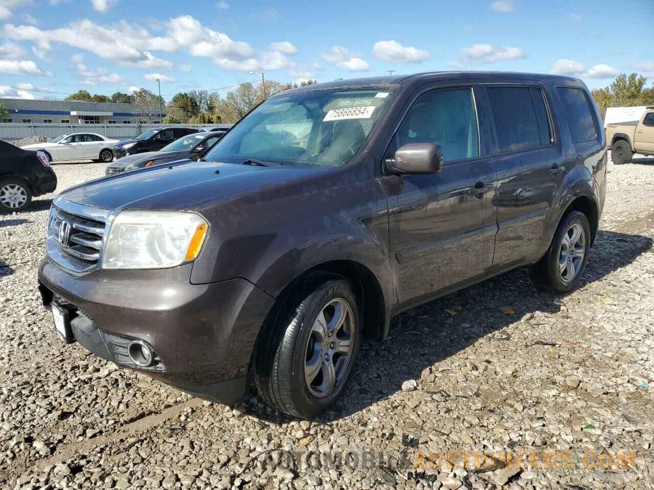 5FNYF4H48DB020343 HONDA PILOT 2013