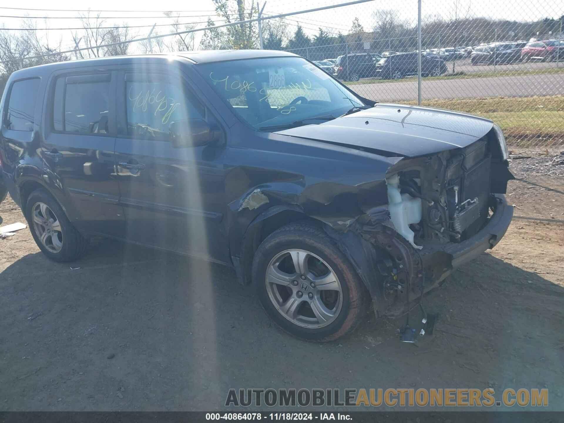 5FNYF4H50DB051417 HONDA PILOT 2013