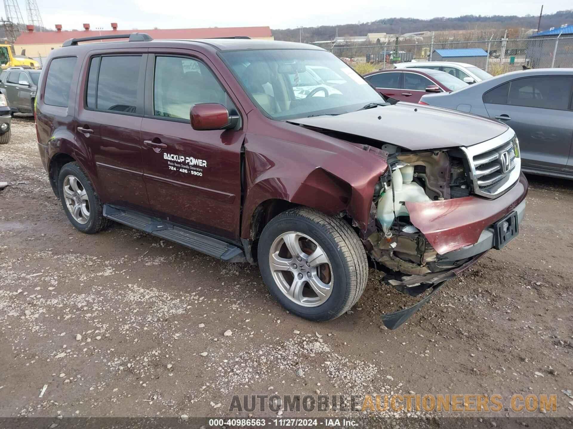 5FNYF4H54CB018290 HONDA PILOT 2012