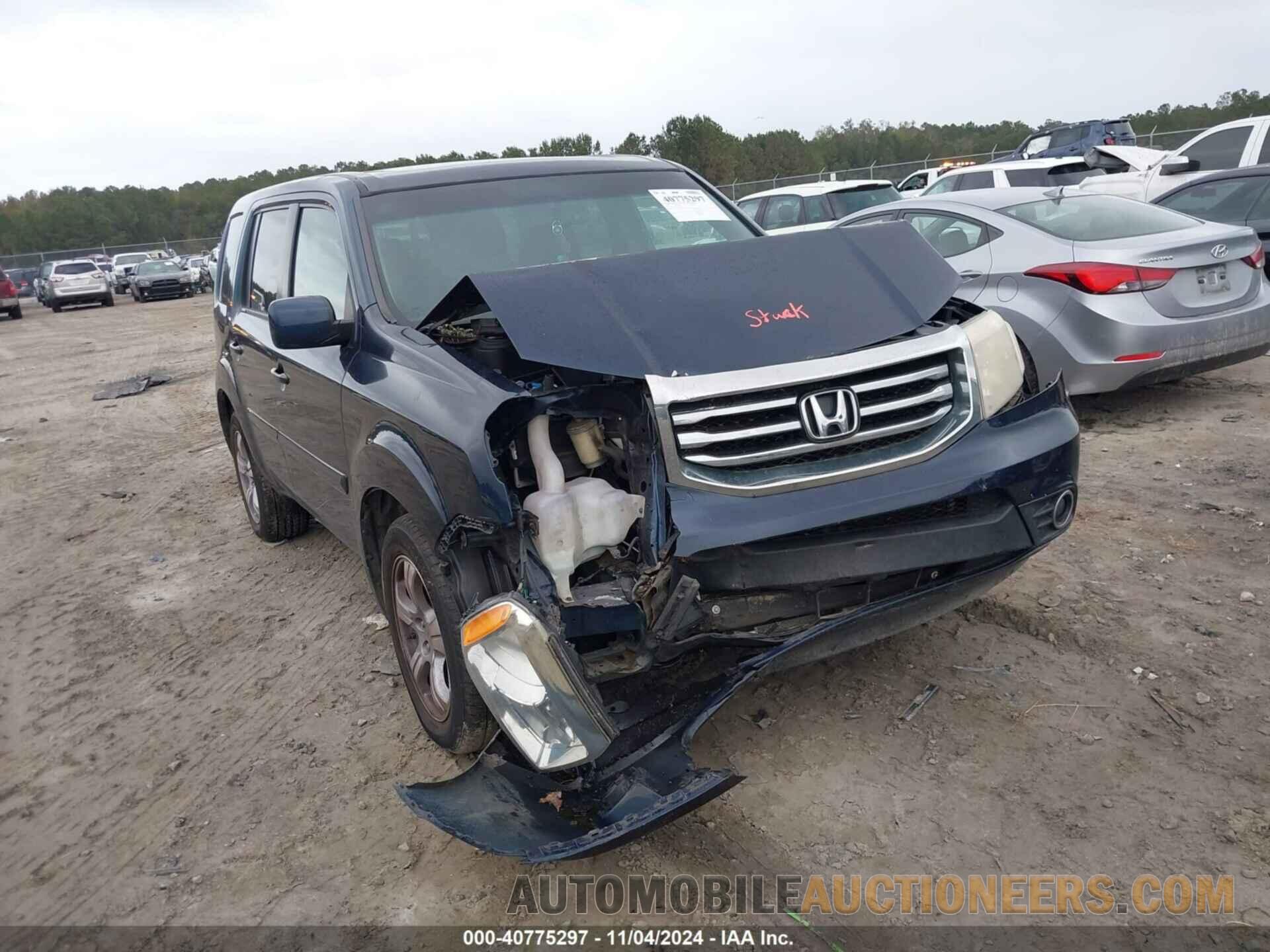 5FNYF4H58CB026134 HONDA PILOT 2012