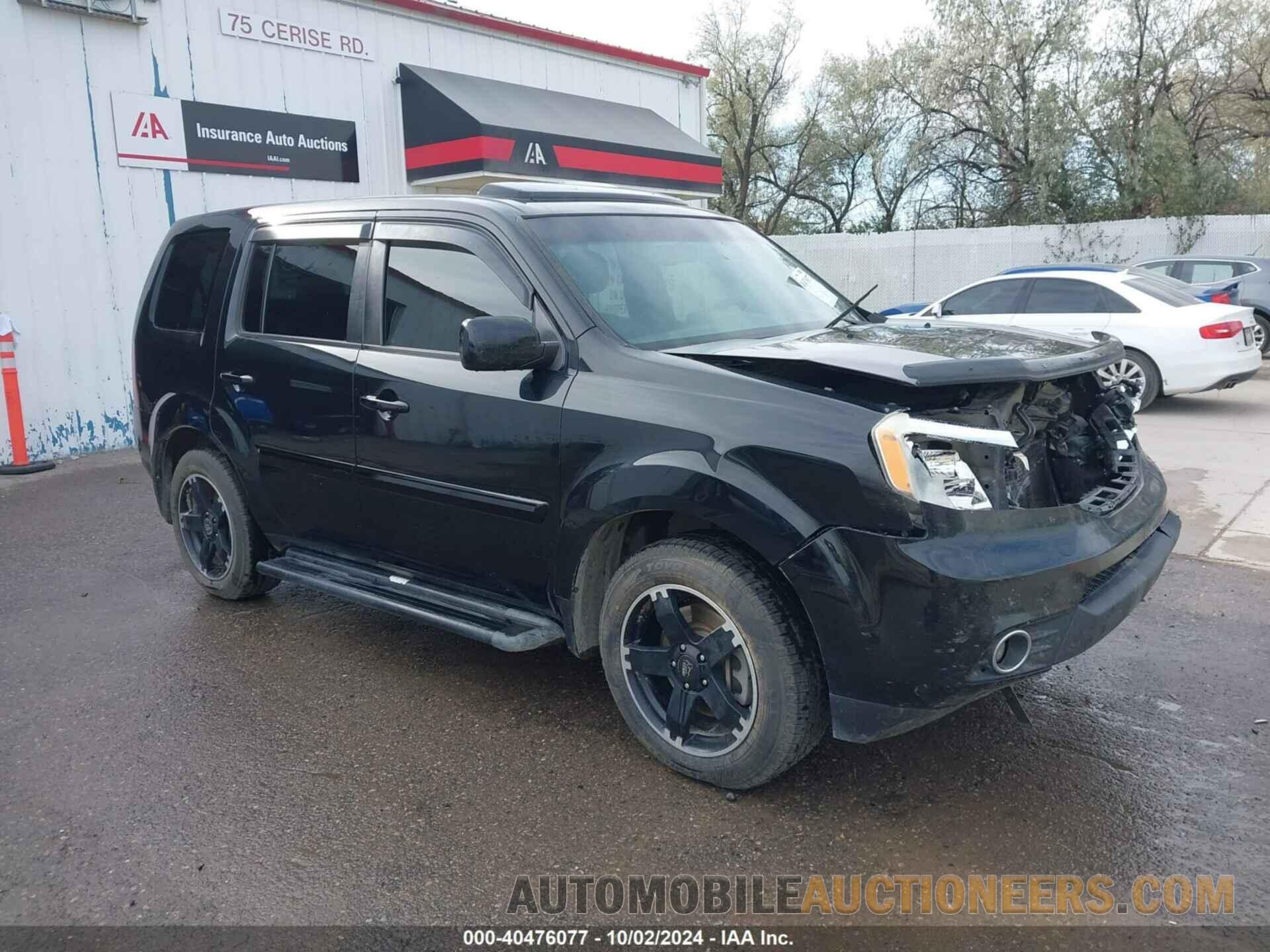 5FNYF4H65CB086011 HONDA PILOT 2012