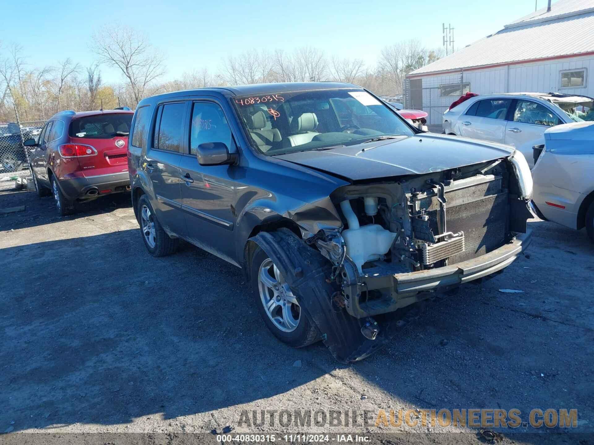 5FNYF4H67CB068805 HONDA PILOT 2012