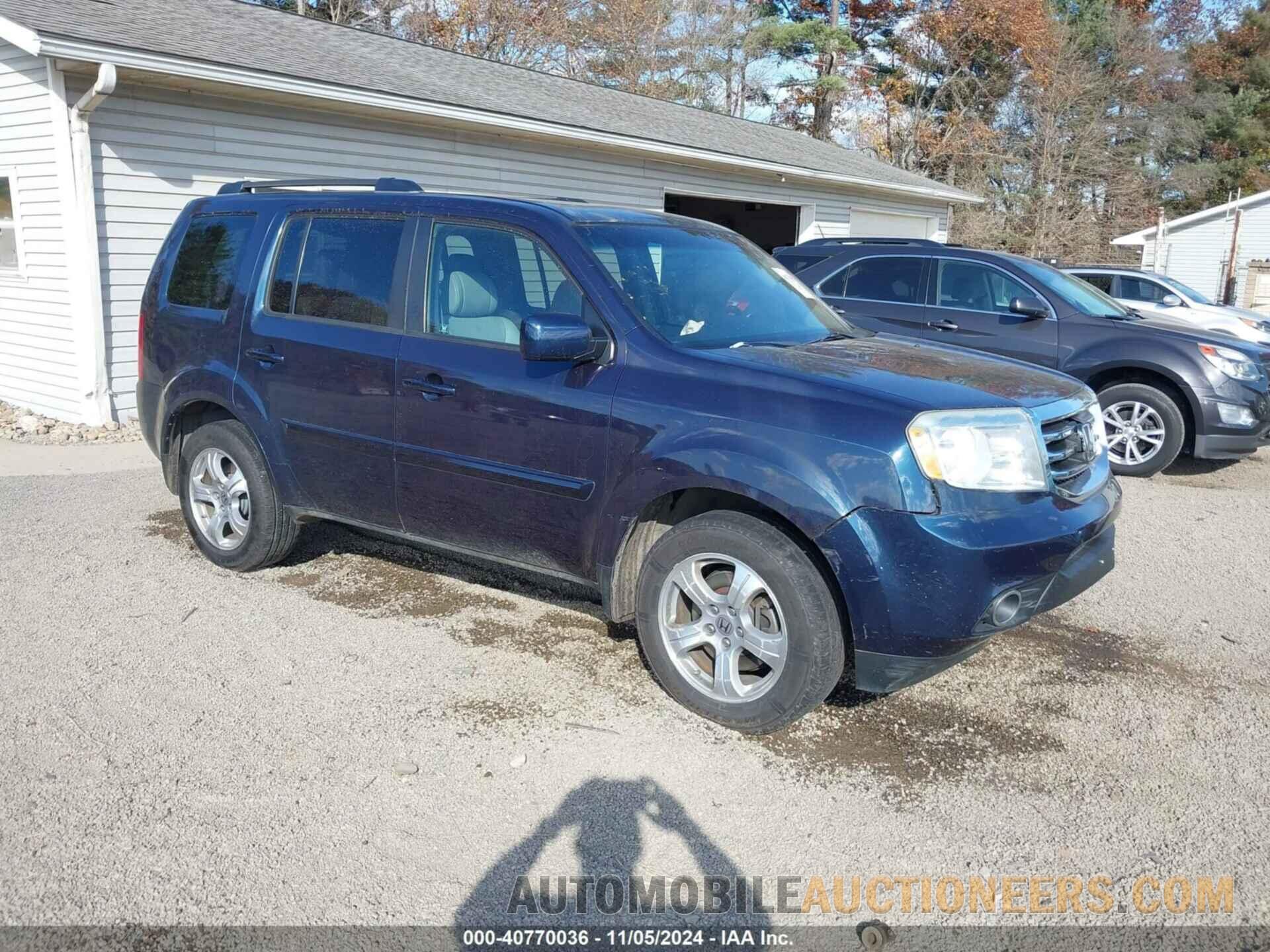 5FNYF4H79CB013166 HONDA PILOT 2012