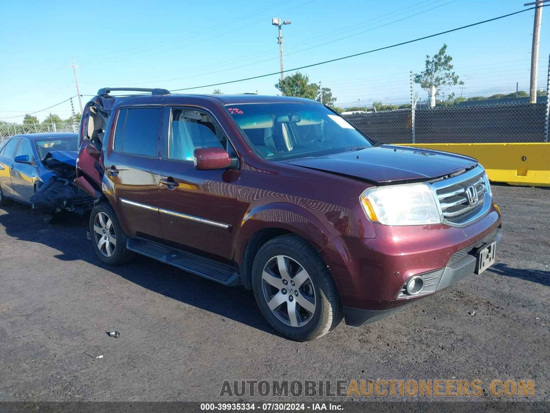 5FNYF4H90CB065528 HONDA PILOT 2012