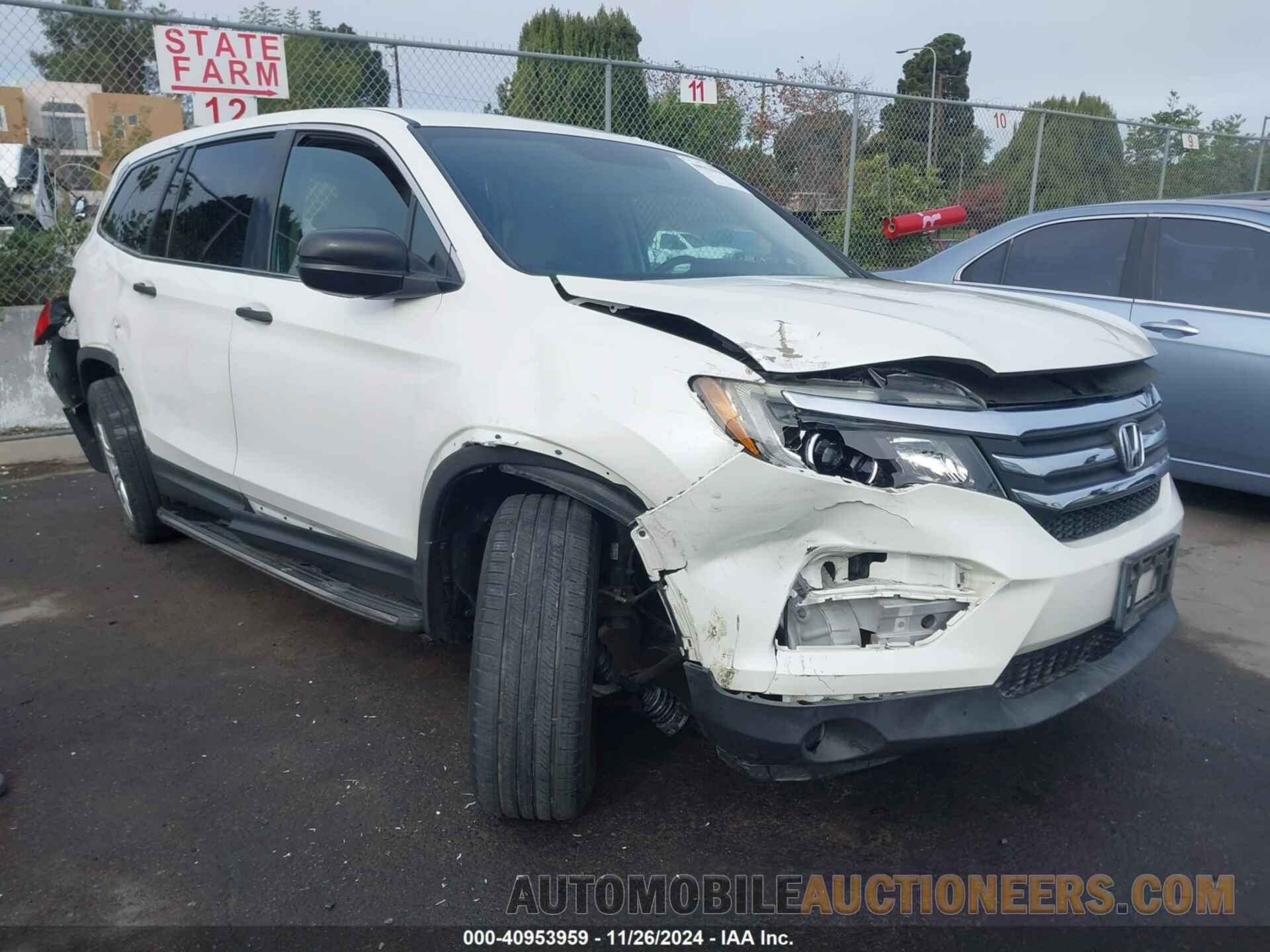 5FNYF5H13GB002767 HONDA PILOT 2016