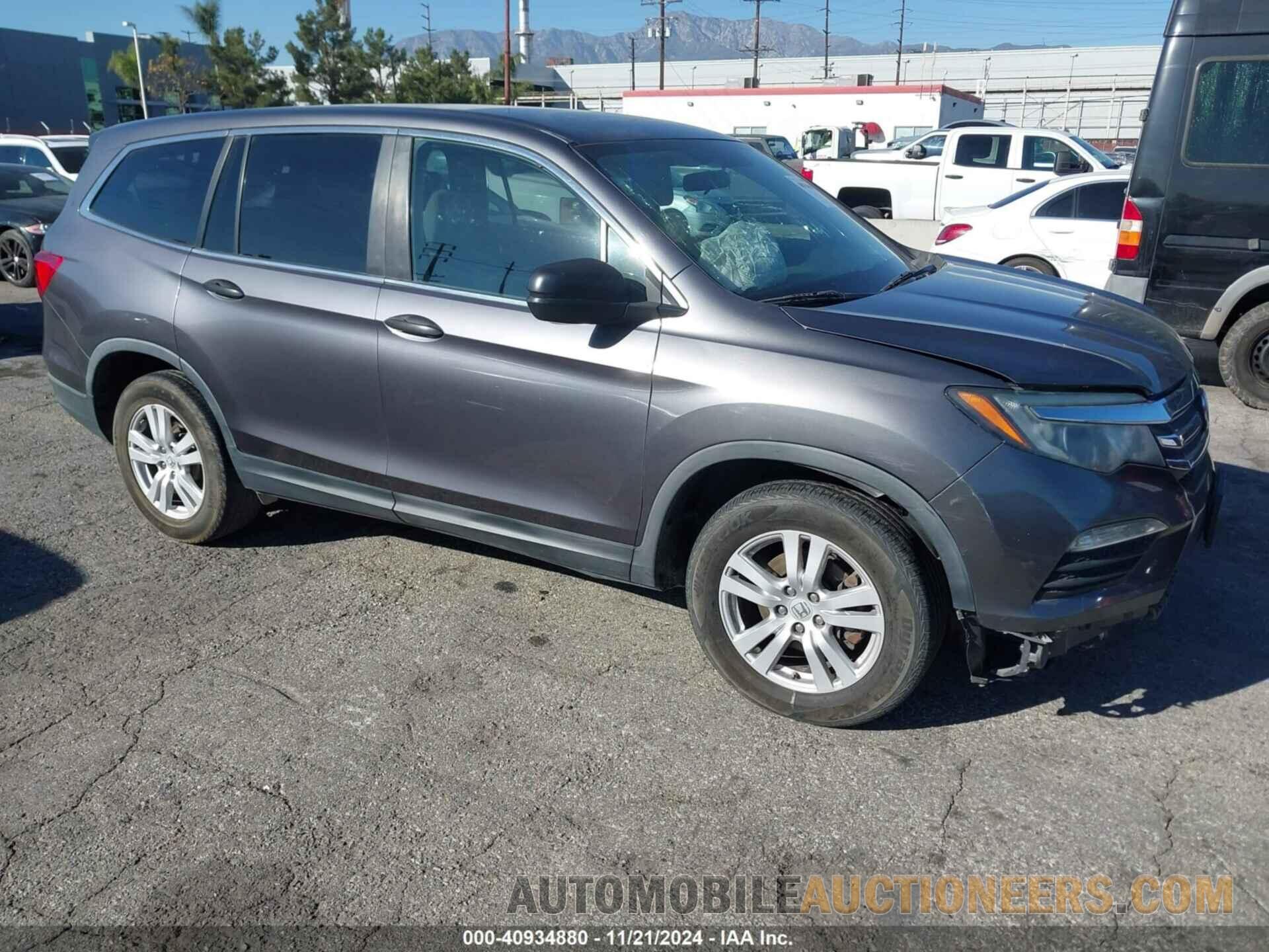 5FNYF5H15HB014856 HONDA PILOT 2017