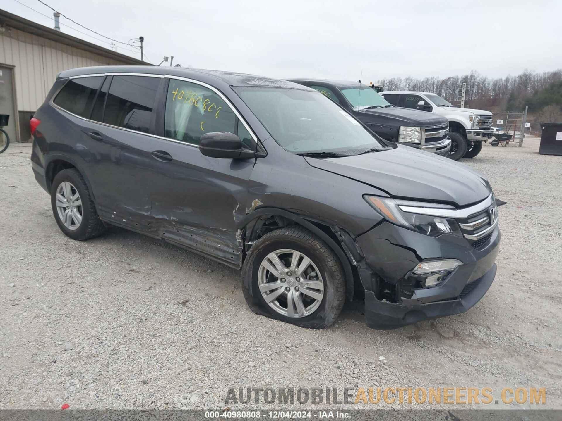 5FNYF5H16HB003039 HONDA PILOT 2017