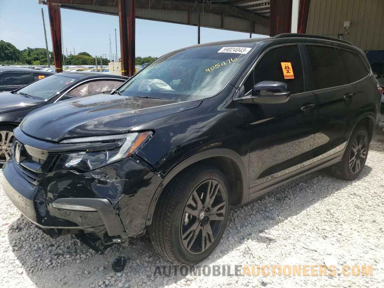 5FNYF5H28NB019506 HONDA PILOT 2022