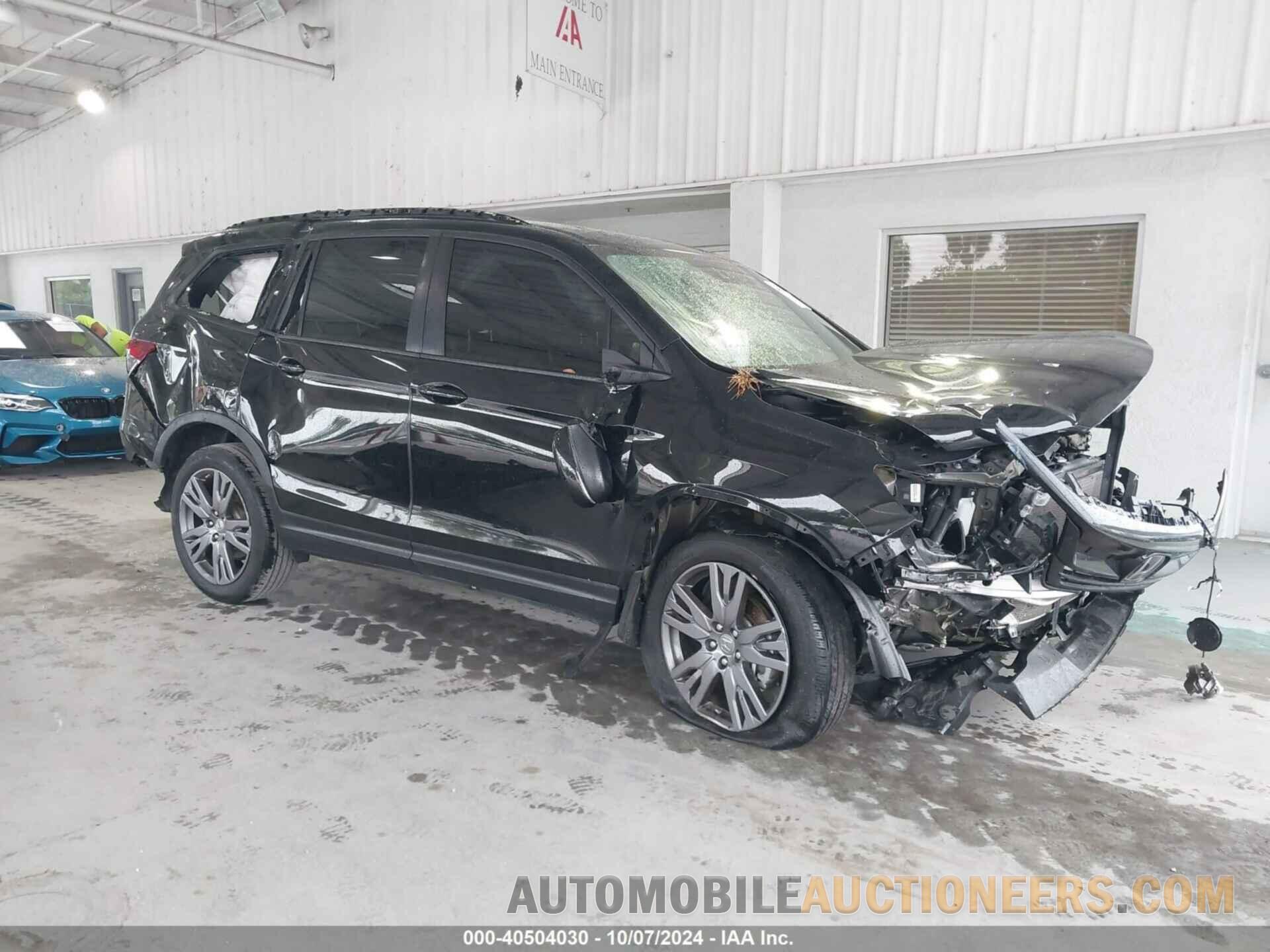 5FNYF5H38NB007283 HONDA PILOT 2022