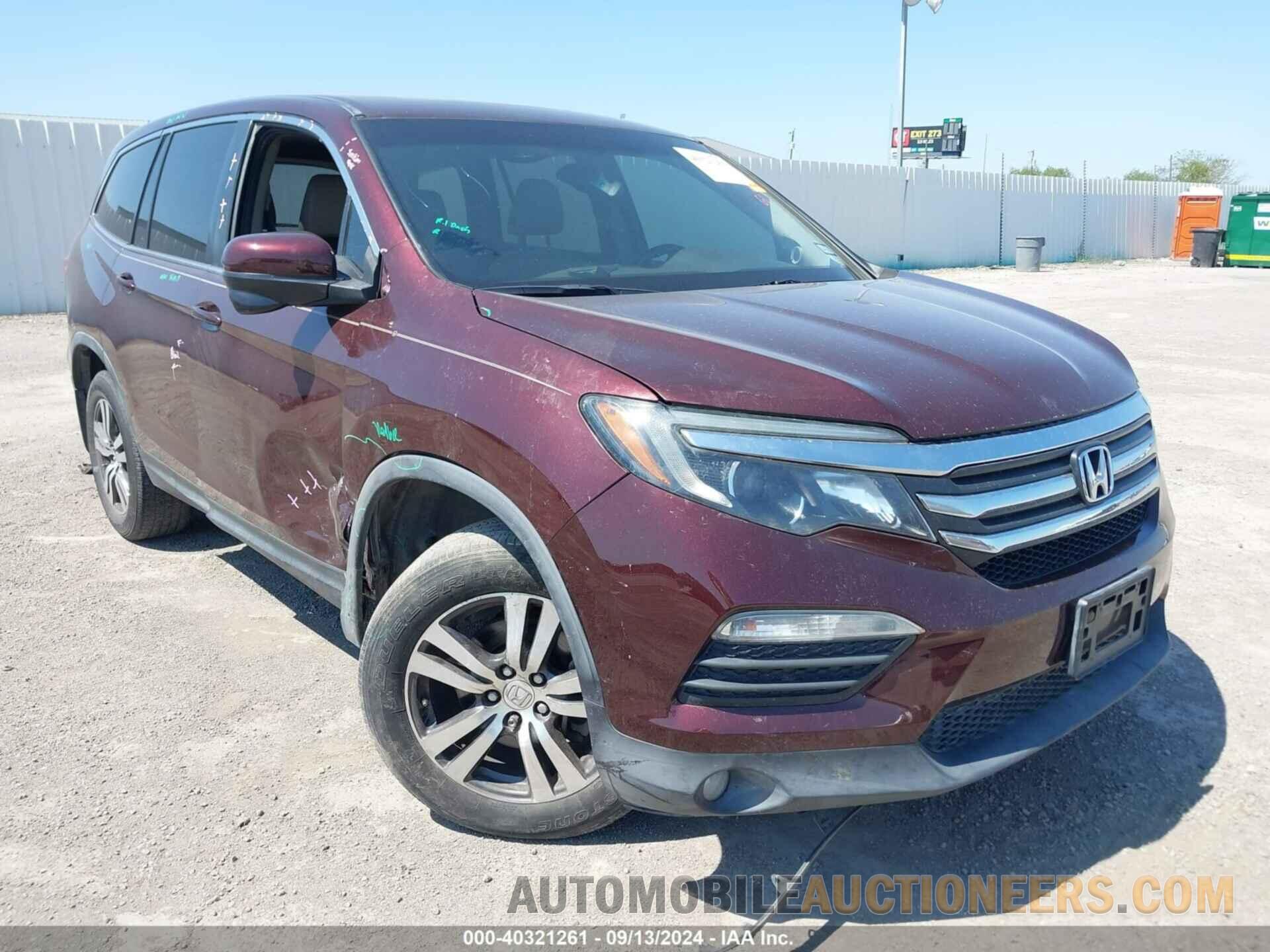 5FNYF5H59GB003859 HONDA PILOT 2016