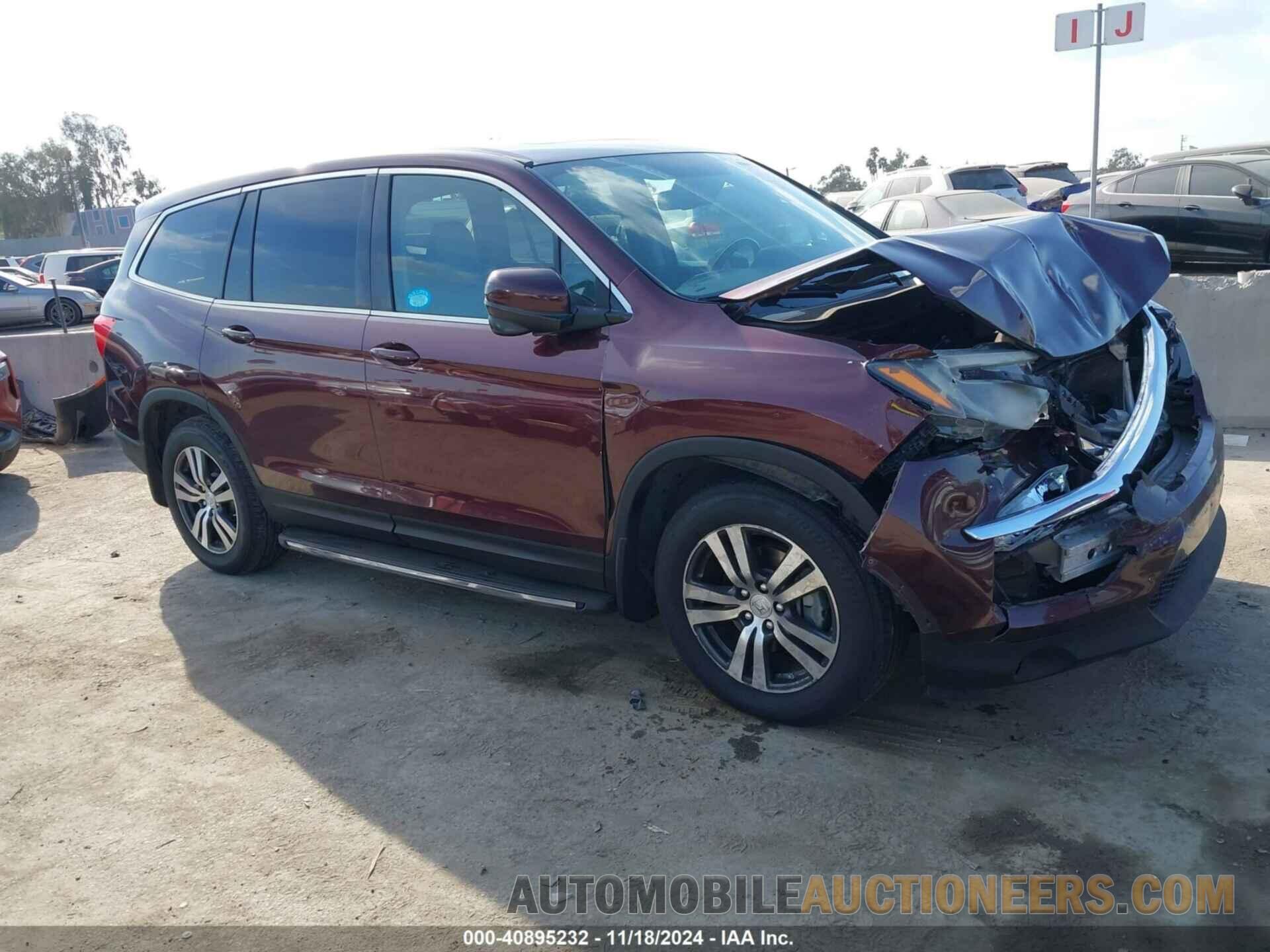 5FNYF5H88GB003507 HONDA PILOT 2016