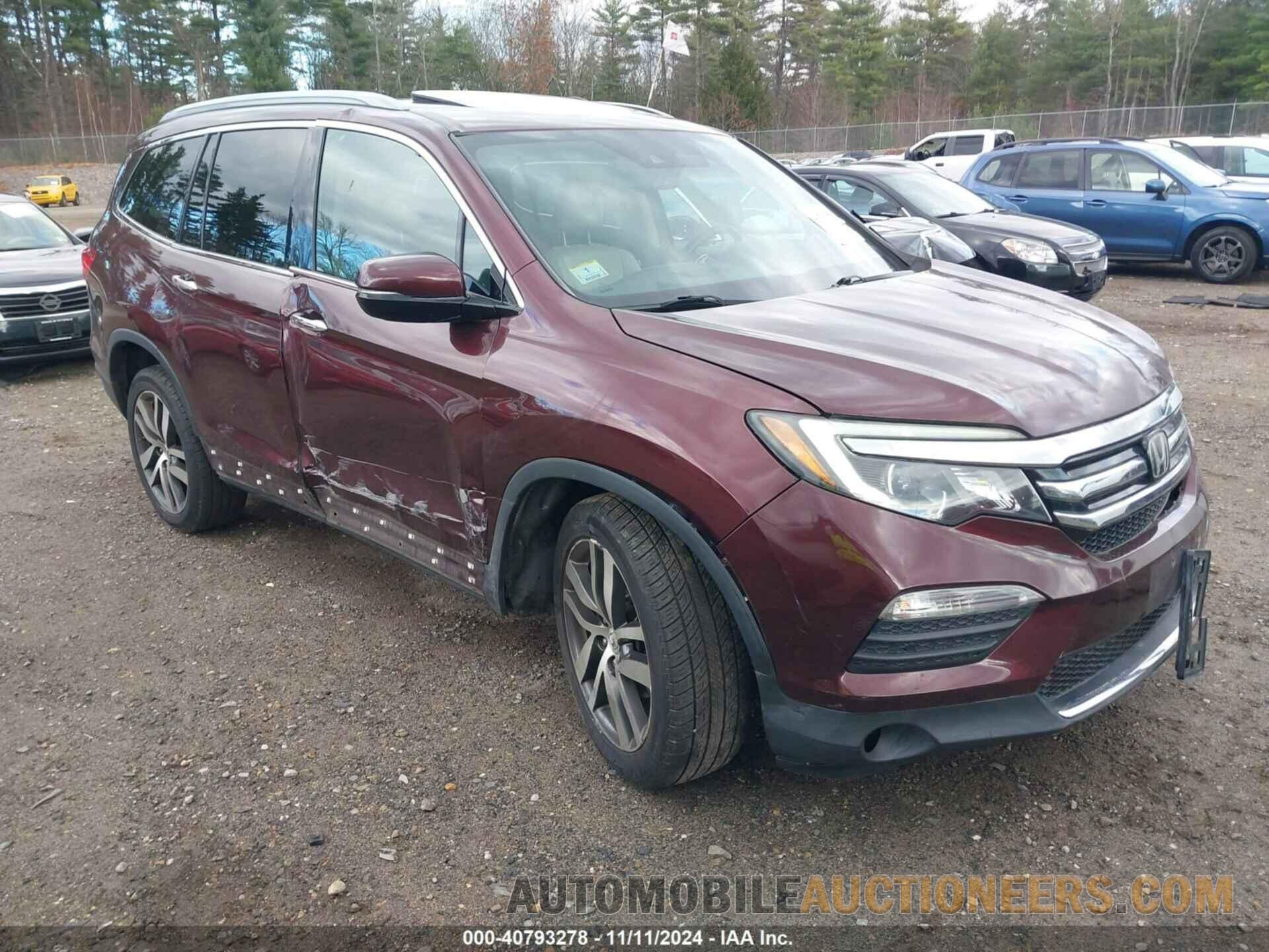 5FNYF6H07GB111309 HONDA PILOT 2016