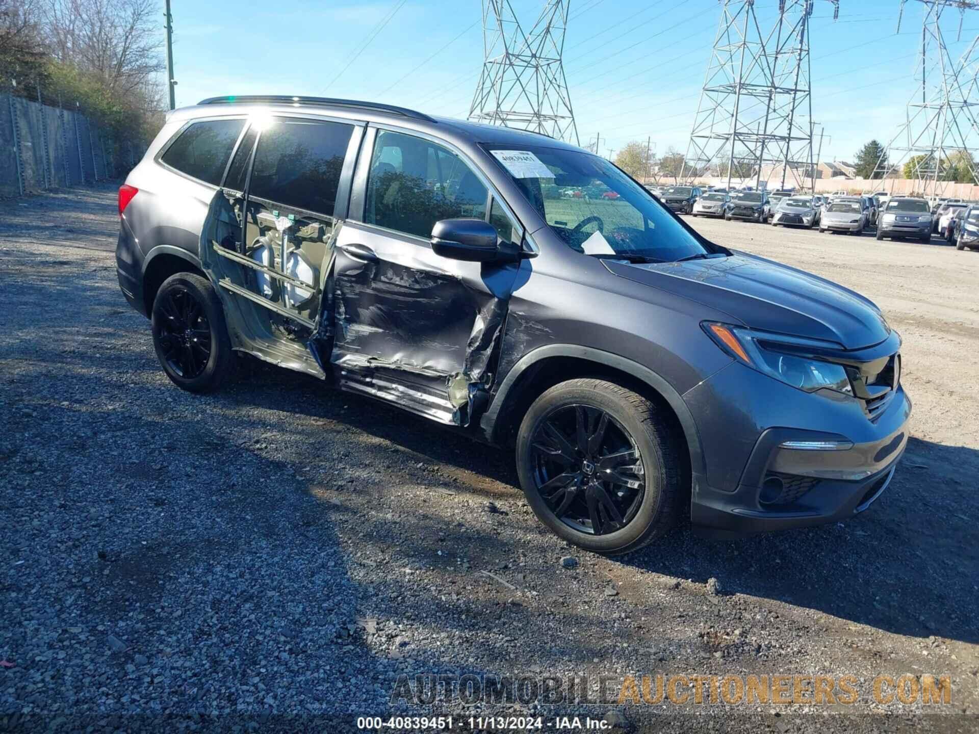 5FNYF6H22MB029131 HONDA PILOT 2021