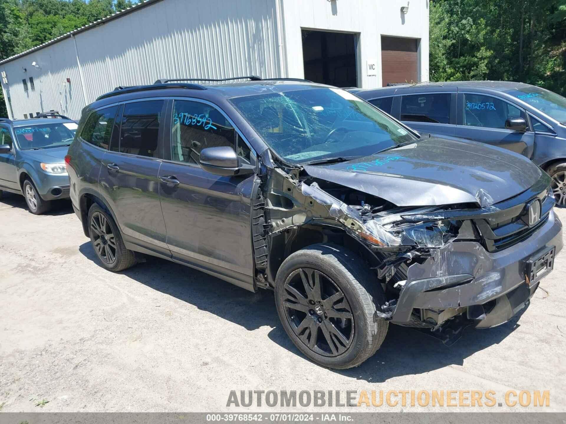 5FNYF6H27NB005943 HONDA PILOT 2022