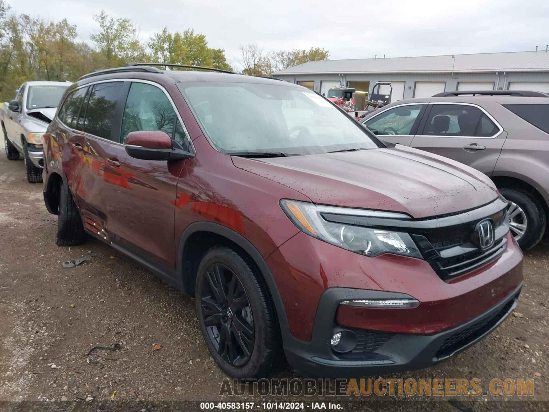 5FNYF6H2XNB100142 HONDA PILOT 2022