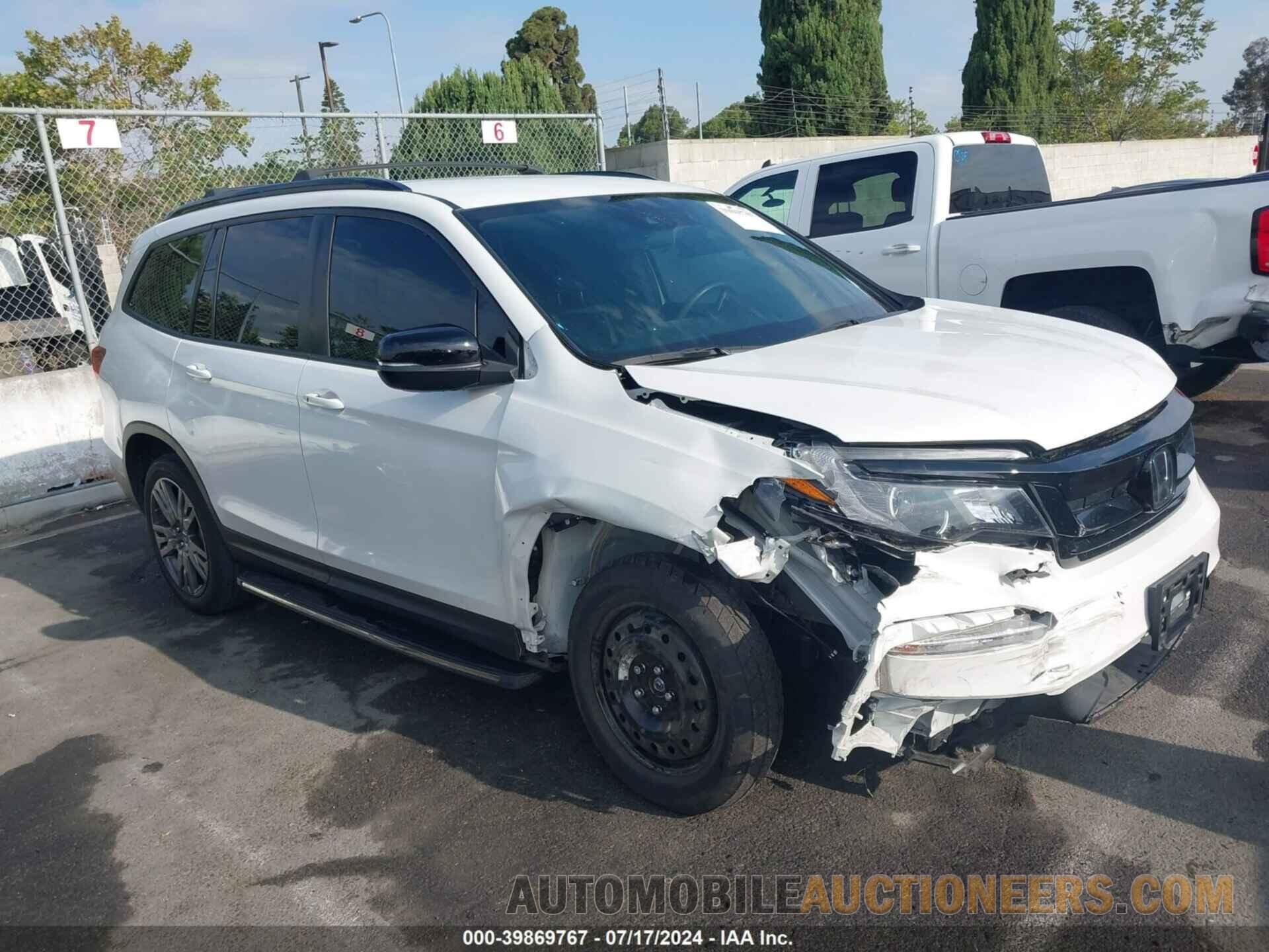 5FNYF6H34NB092189 HONDA PILOT 2022