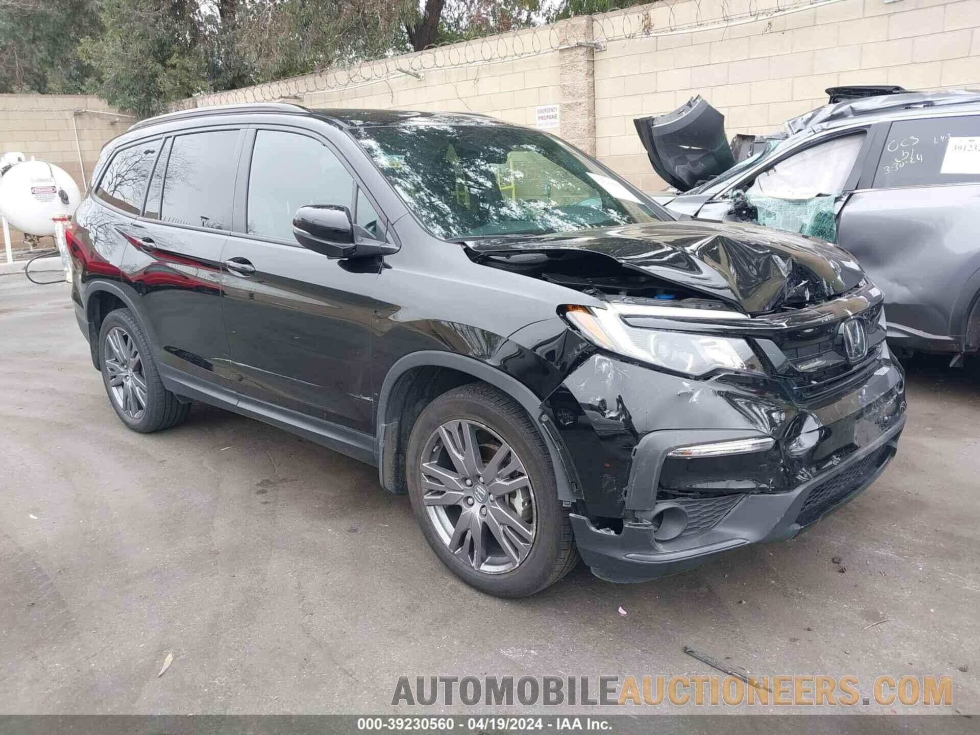 5FNYF6H37NB102634 HONDA PILOT 2022