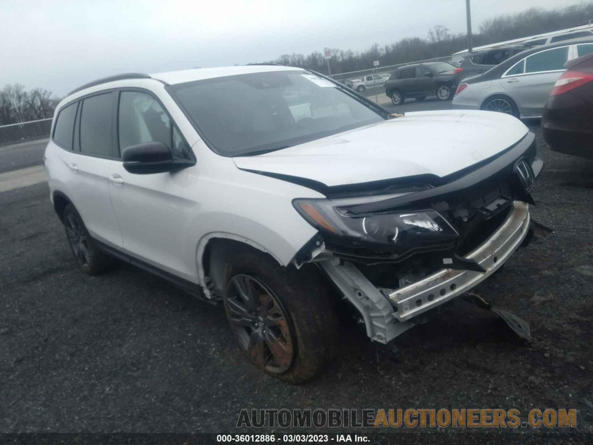 5FNYF6H38NB096391 HONDA PILOT 2022