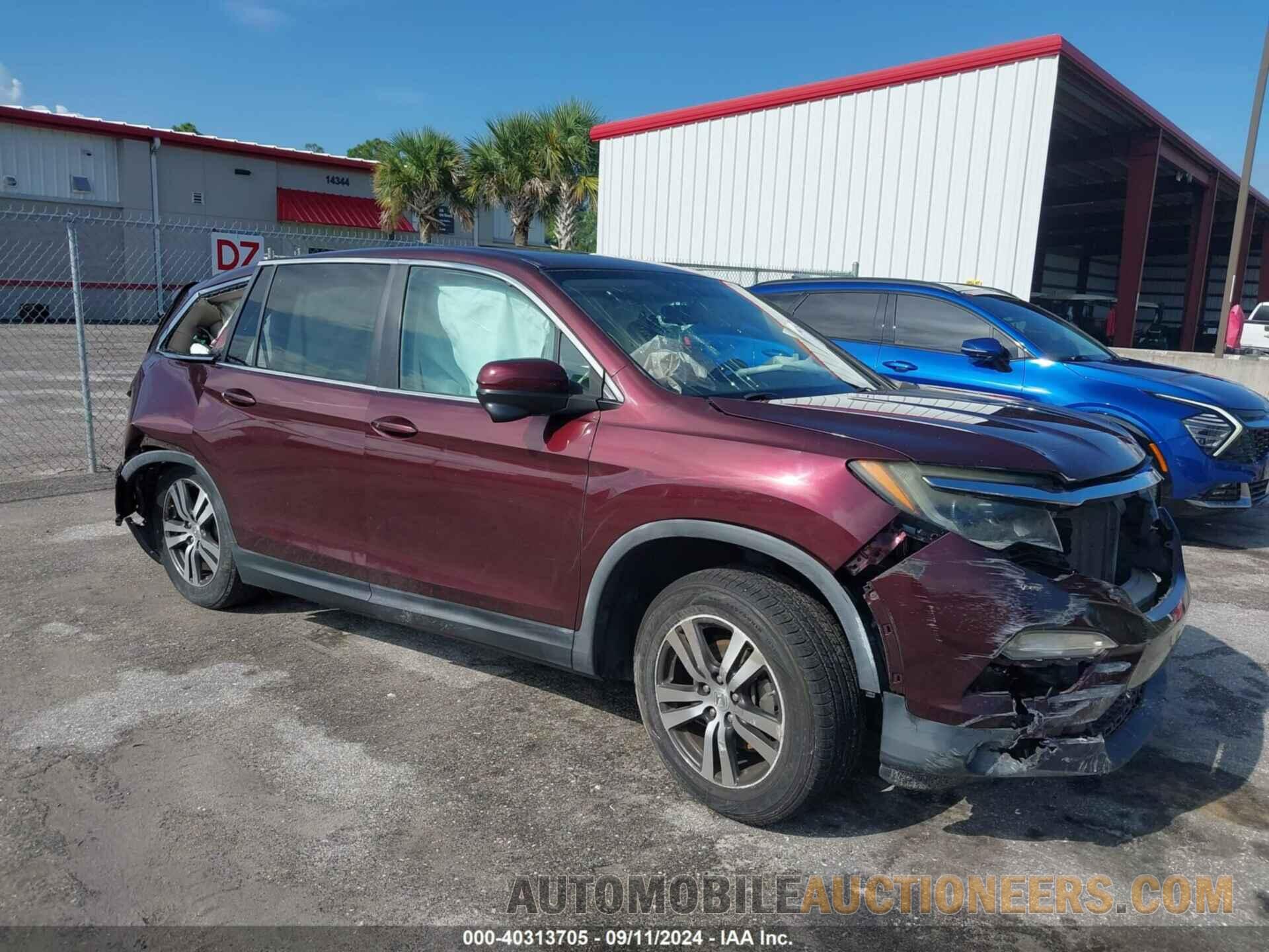 5FNYF6H54GB035382 HONDA PILOT 2016