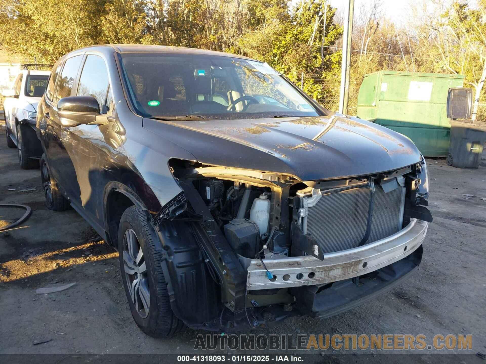 5FNYF6H58HB045933 HONDA PILOT 2017