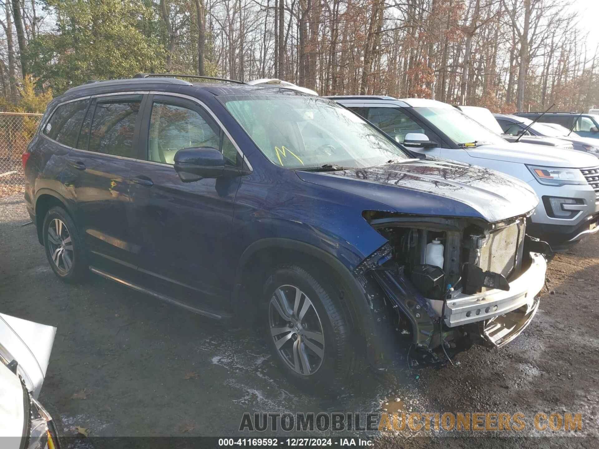 5FNYF6H79GB096826 HONDA PILOT 2016