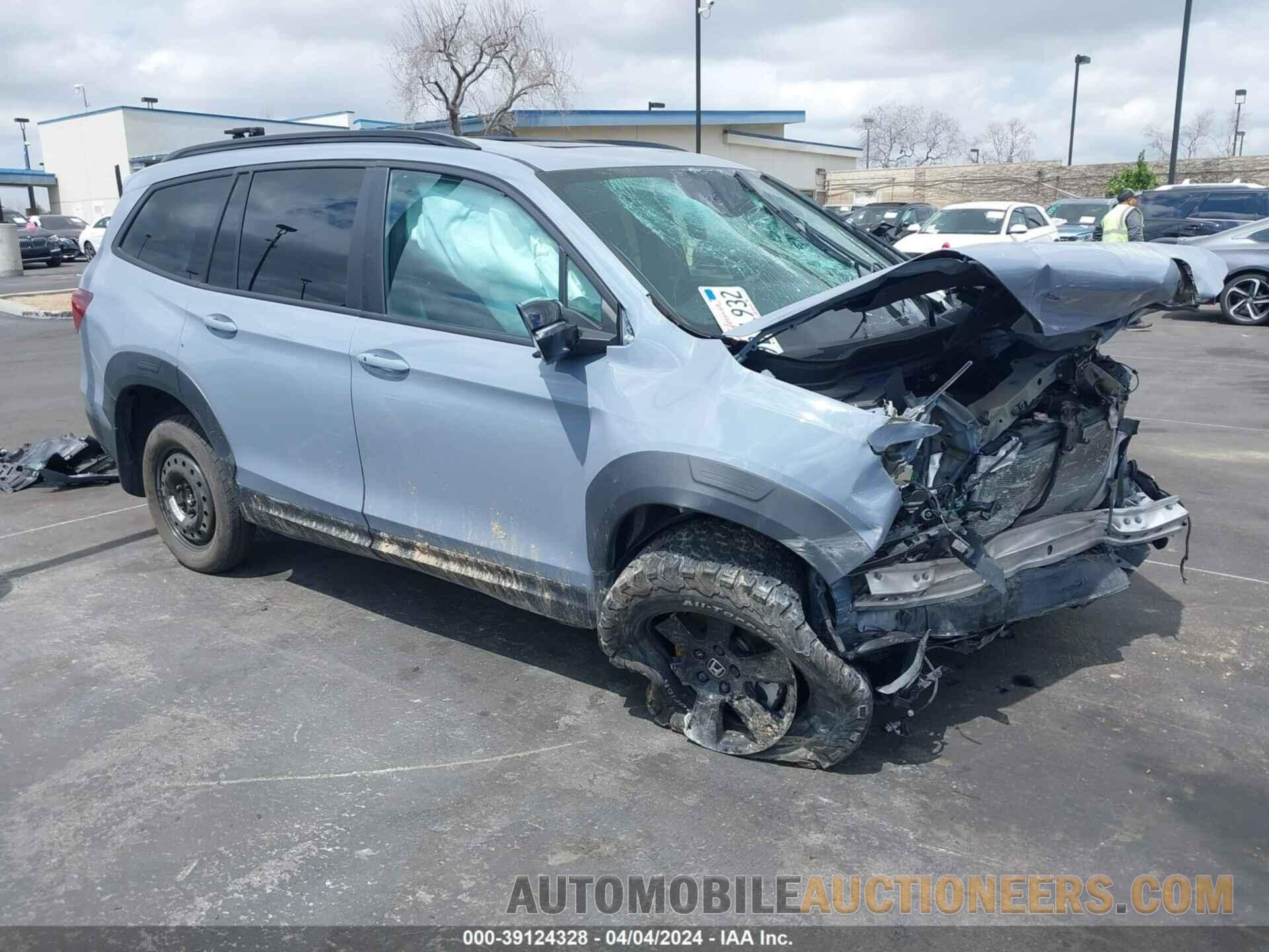 5FNYF6H86NB055334 HONDA PILOT 2022