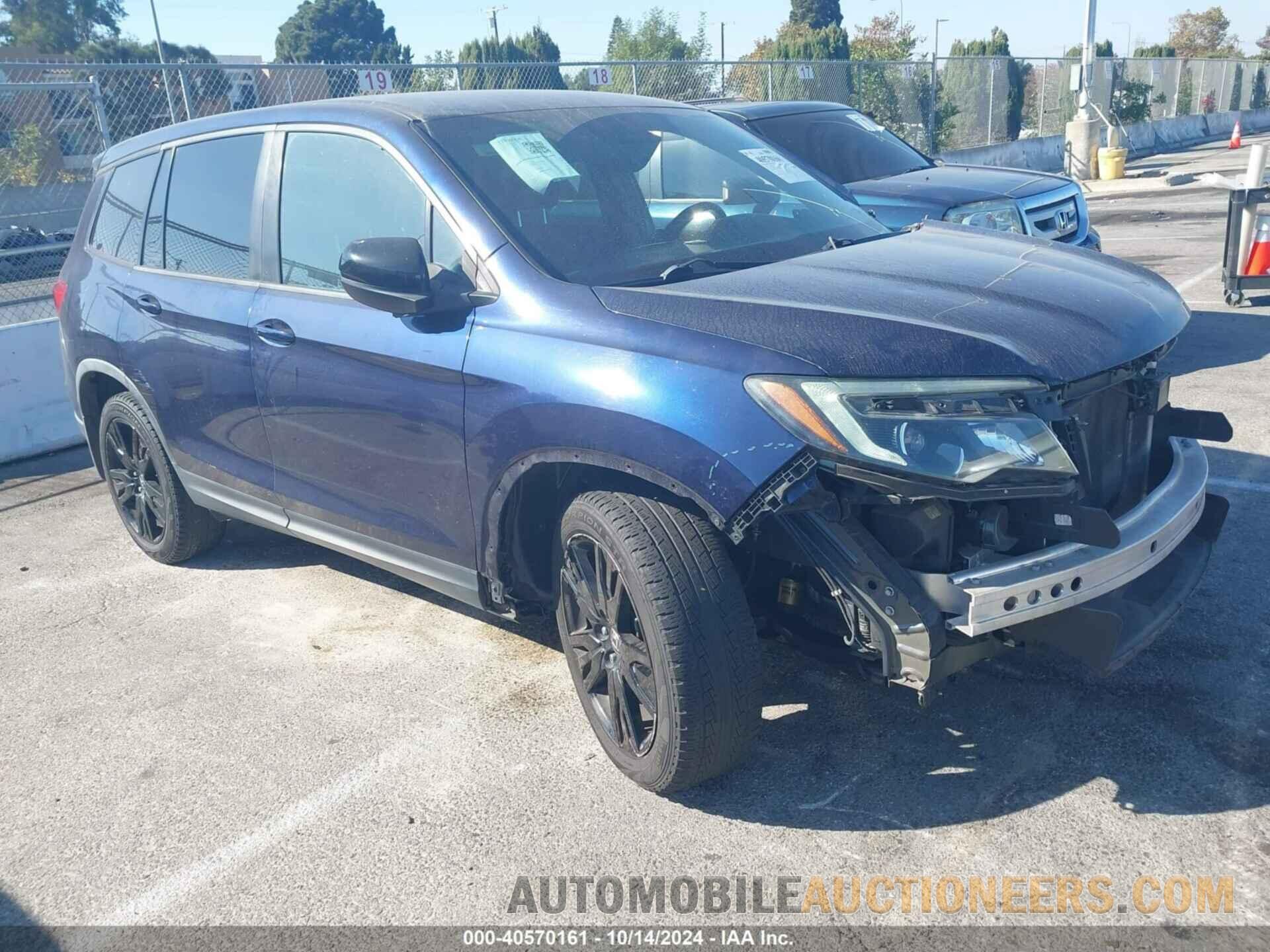 5FNYF7H21KB005678 HONDA PASSPORT 2019