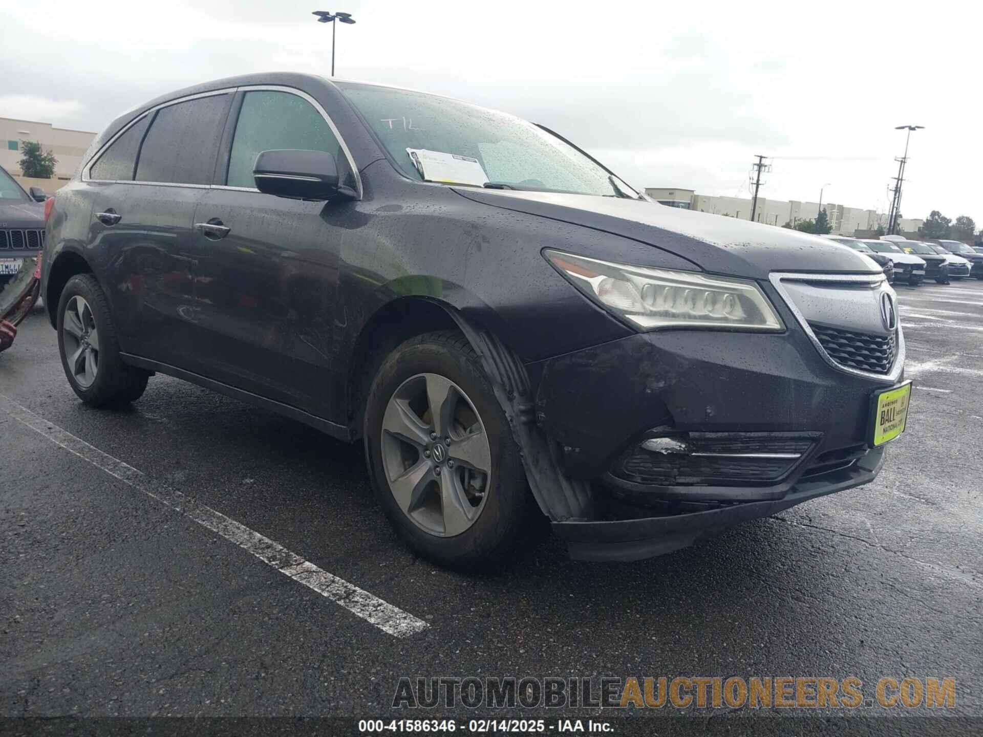 5FRYD3H23GB007677 ACURA MDX 2016