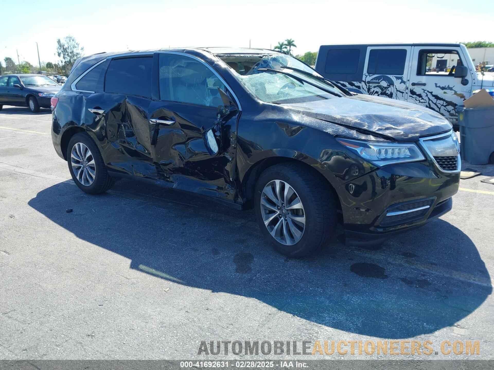 5FRYD3H4XGB011596 ACURA MDX 2016