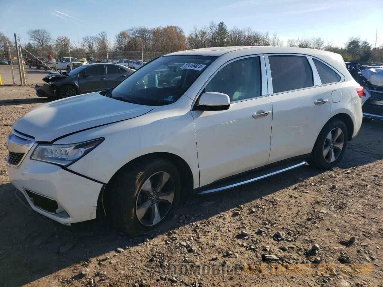 5FRYD4H2XGB045039 ACURA MDX 2016