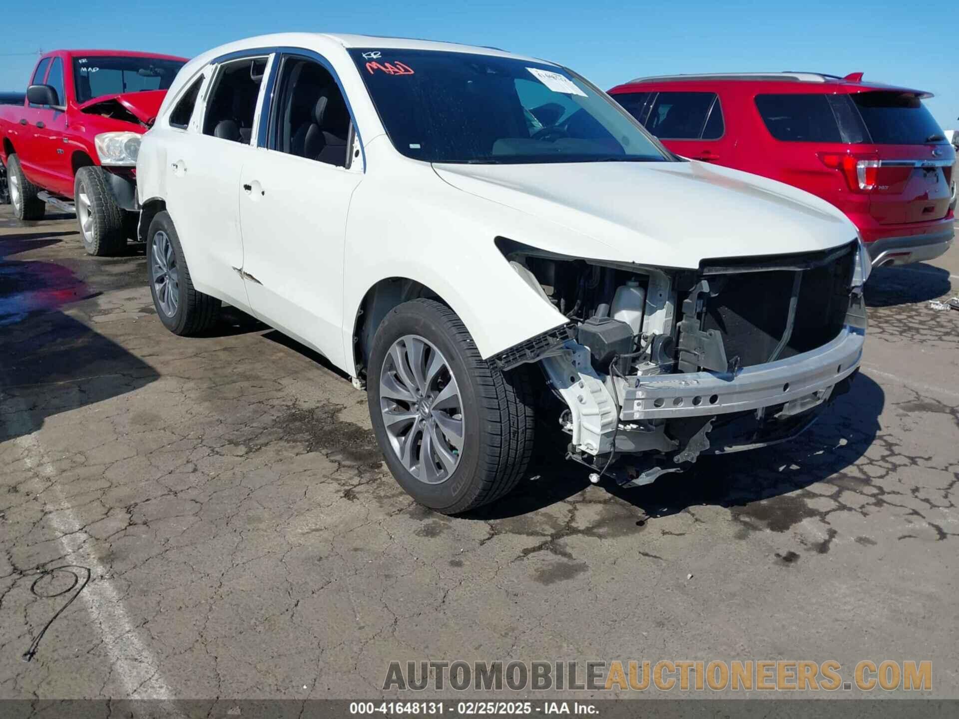 5FRYD4H49GB036818 ACURA MDX 2016