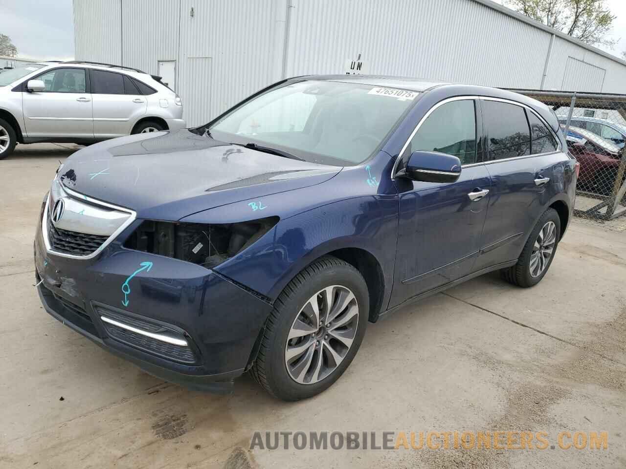 5FRYD4H4XGB046662 ACURA MDX 2016