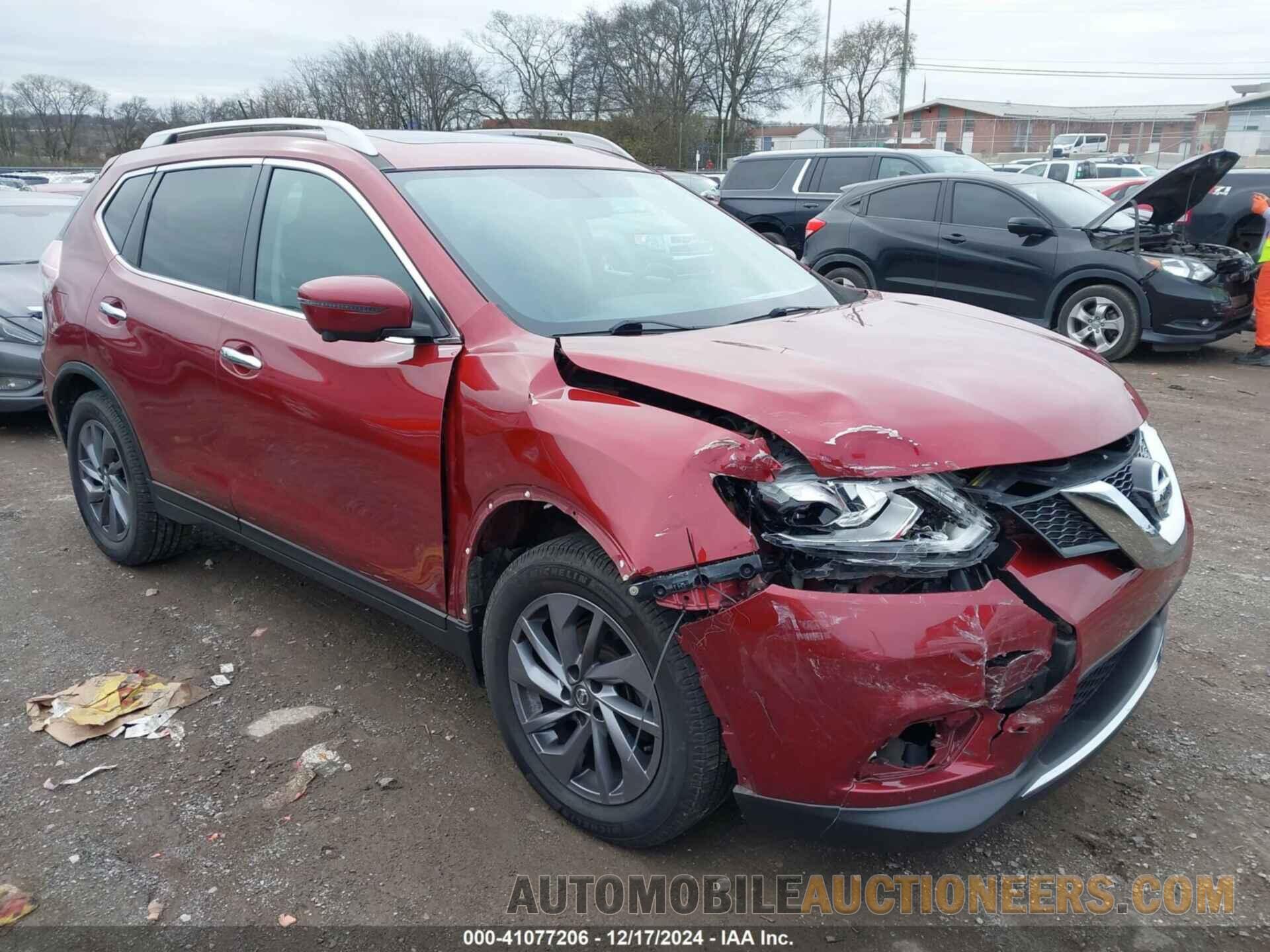 5N1AT2MT4GC841884 NISSAN ROGUE 2016