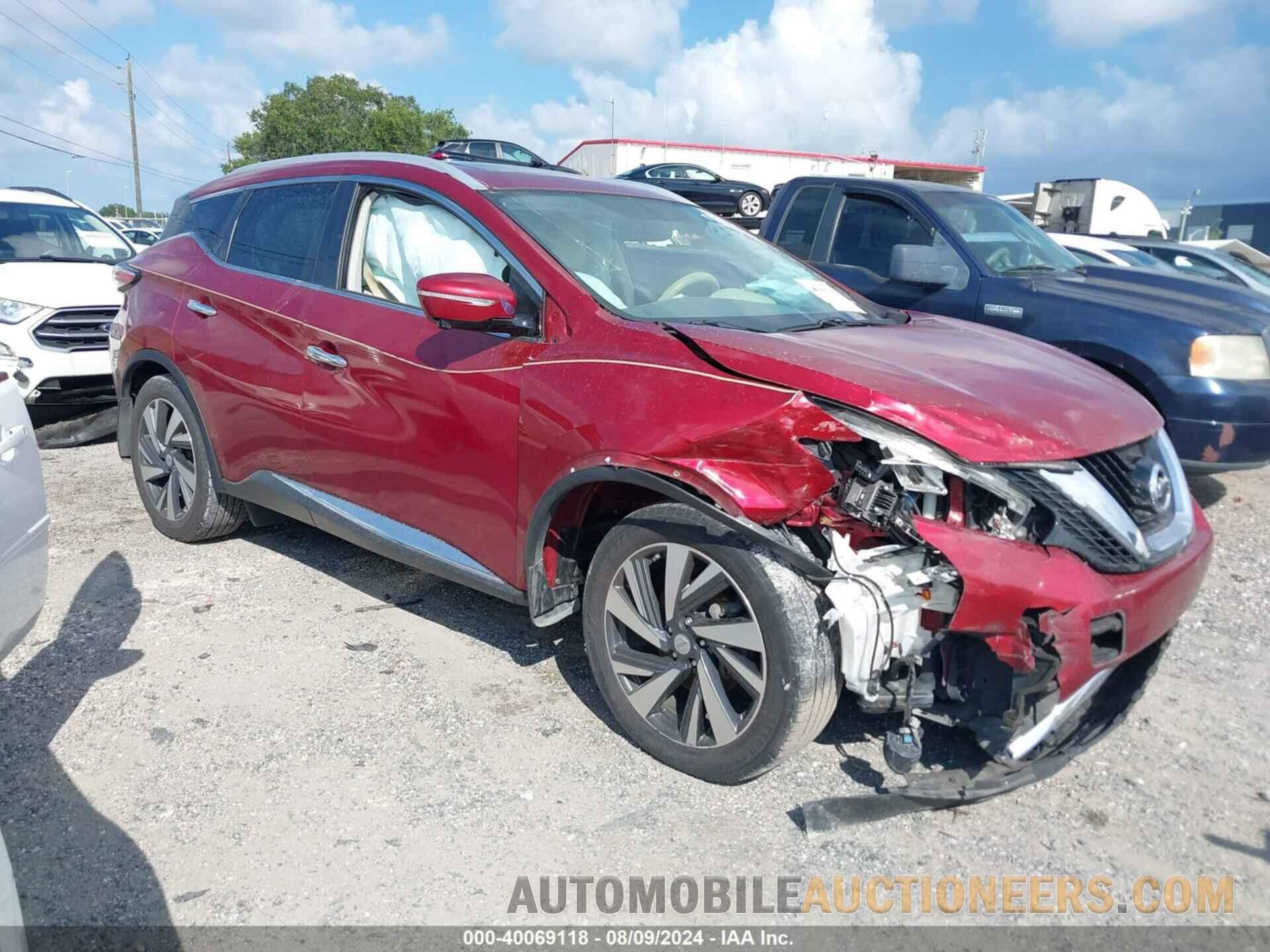 5N1AZ2MG1FN262419 NISSAN MURANO 2015