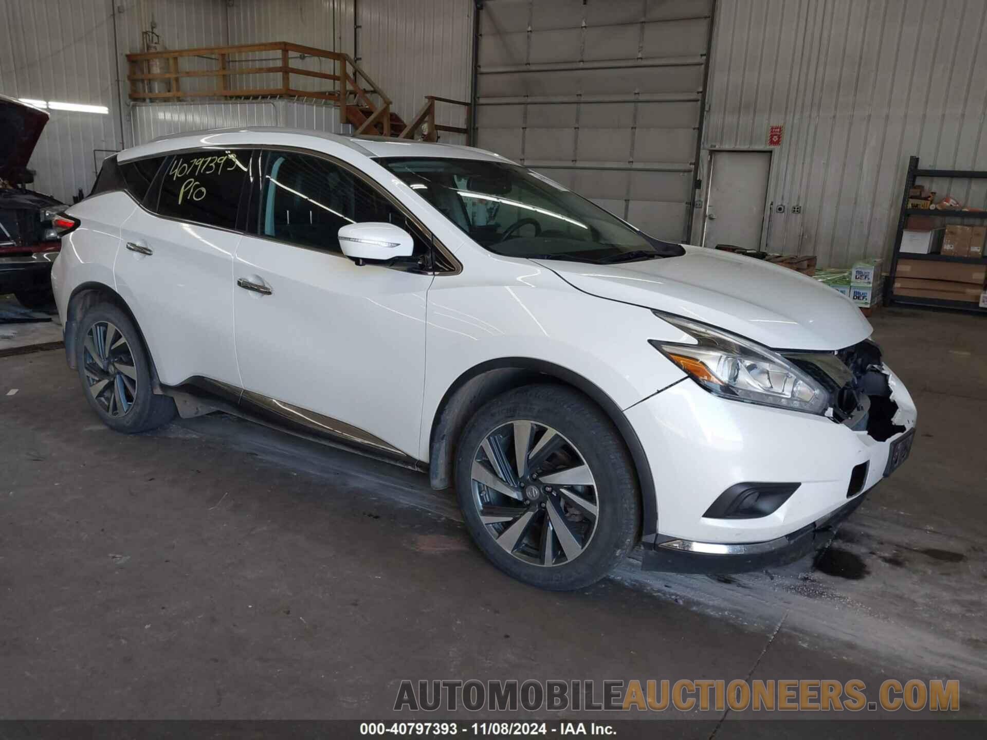 5N1AZ2MH0FN238847 NISSAN MURANO 2015