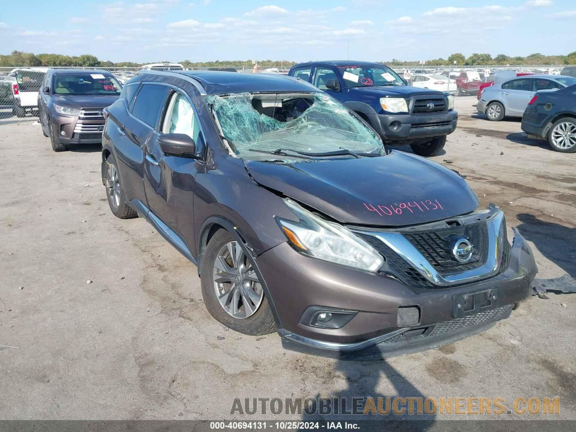 5N1AZ2MH2FN287841 NISSAN MURANO 2015