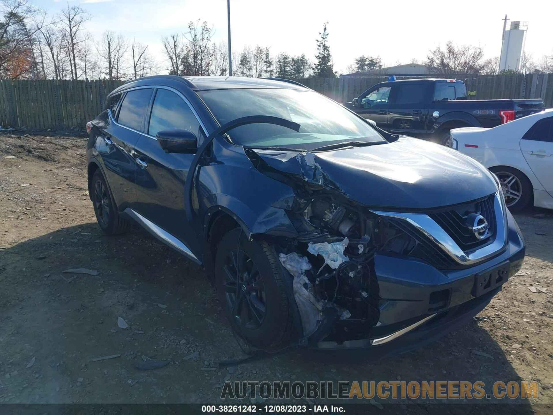 5N1AZ2MH6JN186861 NISSAN MURANO 2018