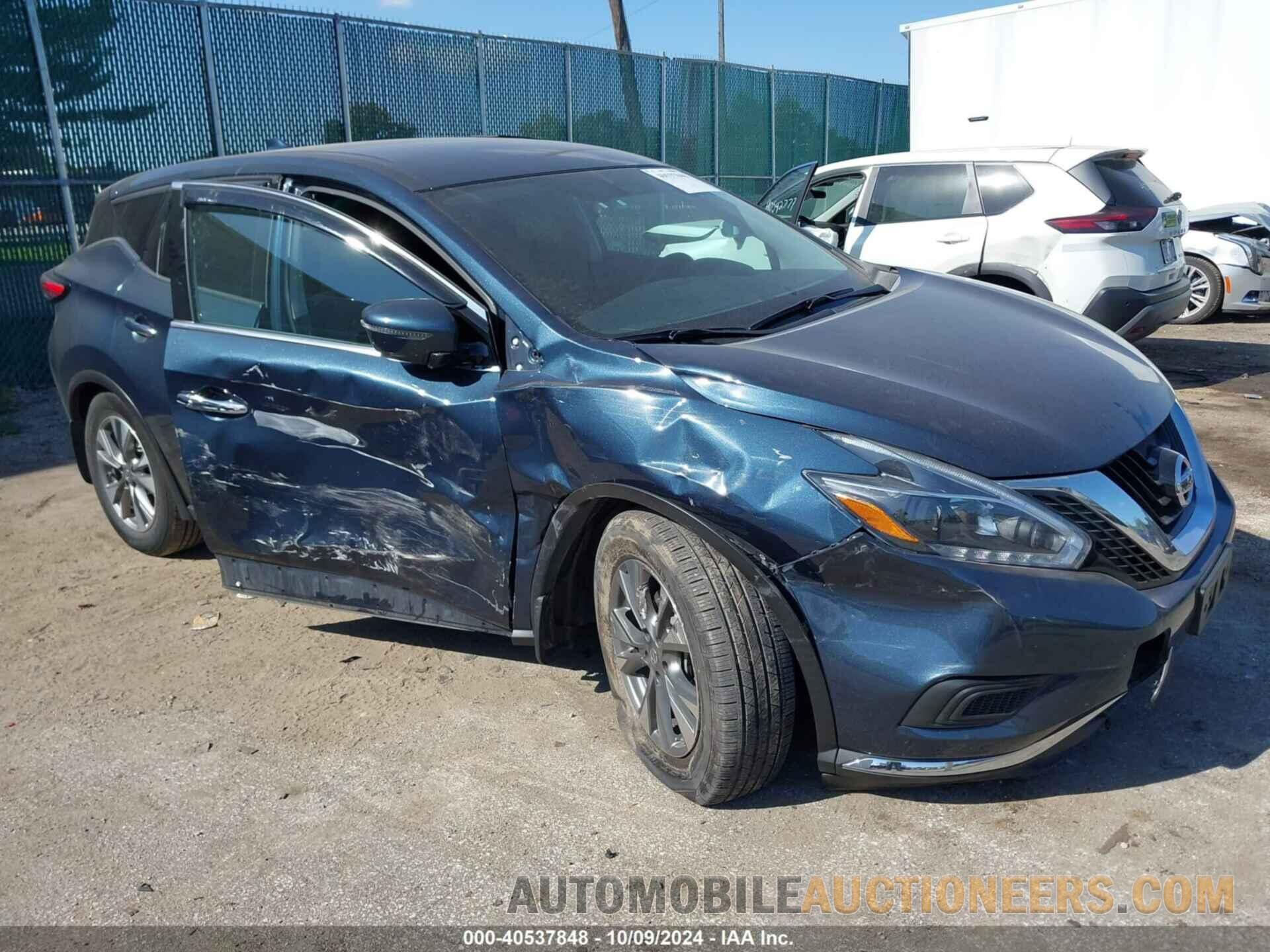 5N1AZ2MH9JN154051 NISSAN MURANO 2018