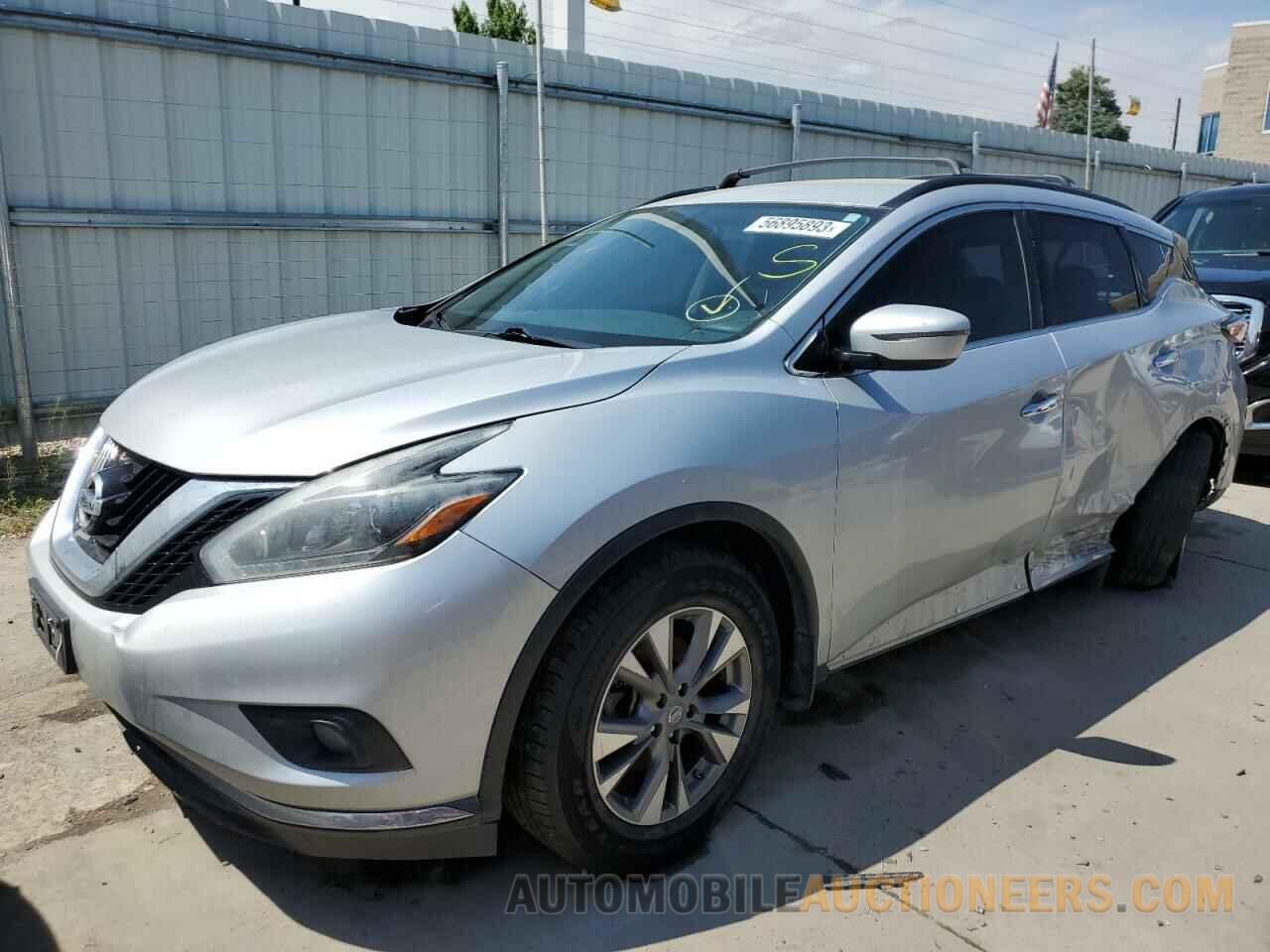 5N1AZ2MH9JN168807 NISSAN MURANO 2018