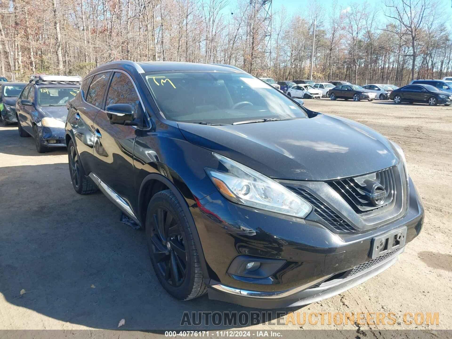 5N1AZ2MHXFN291541 NISSAN MURANO 2015