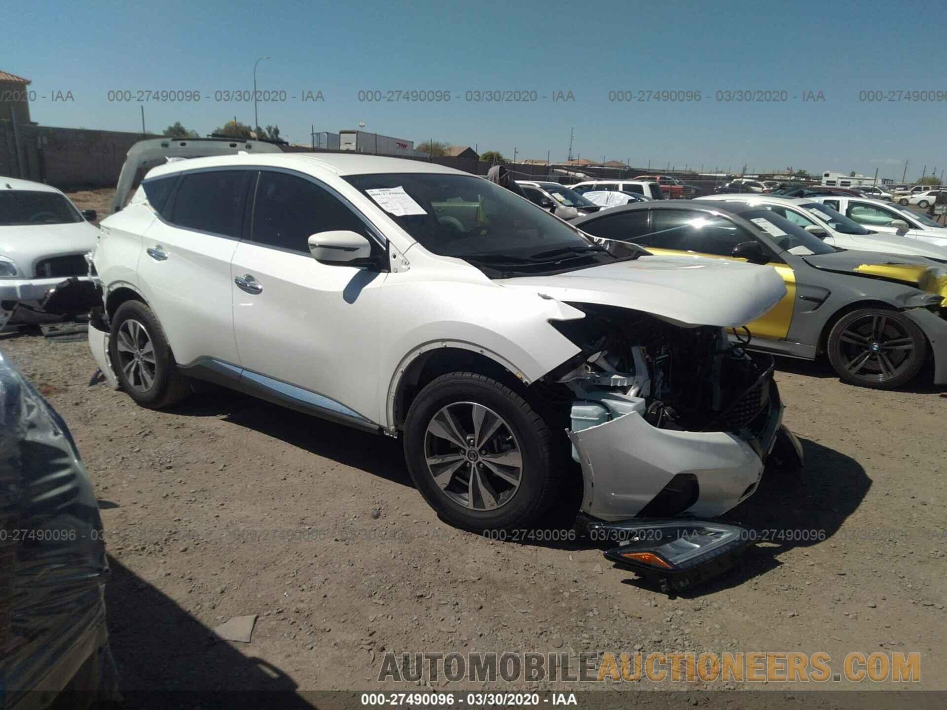 5N1AZ2MJXKN103405 NISSAN MURANO 2019