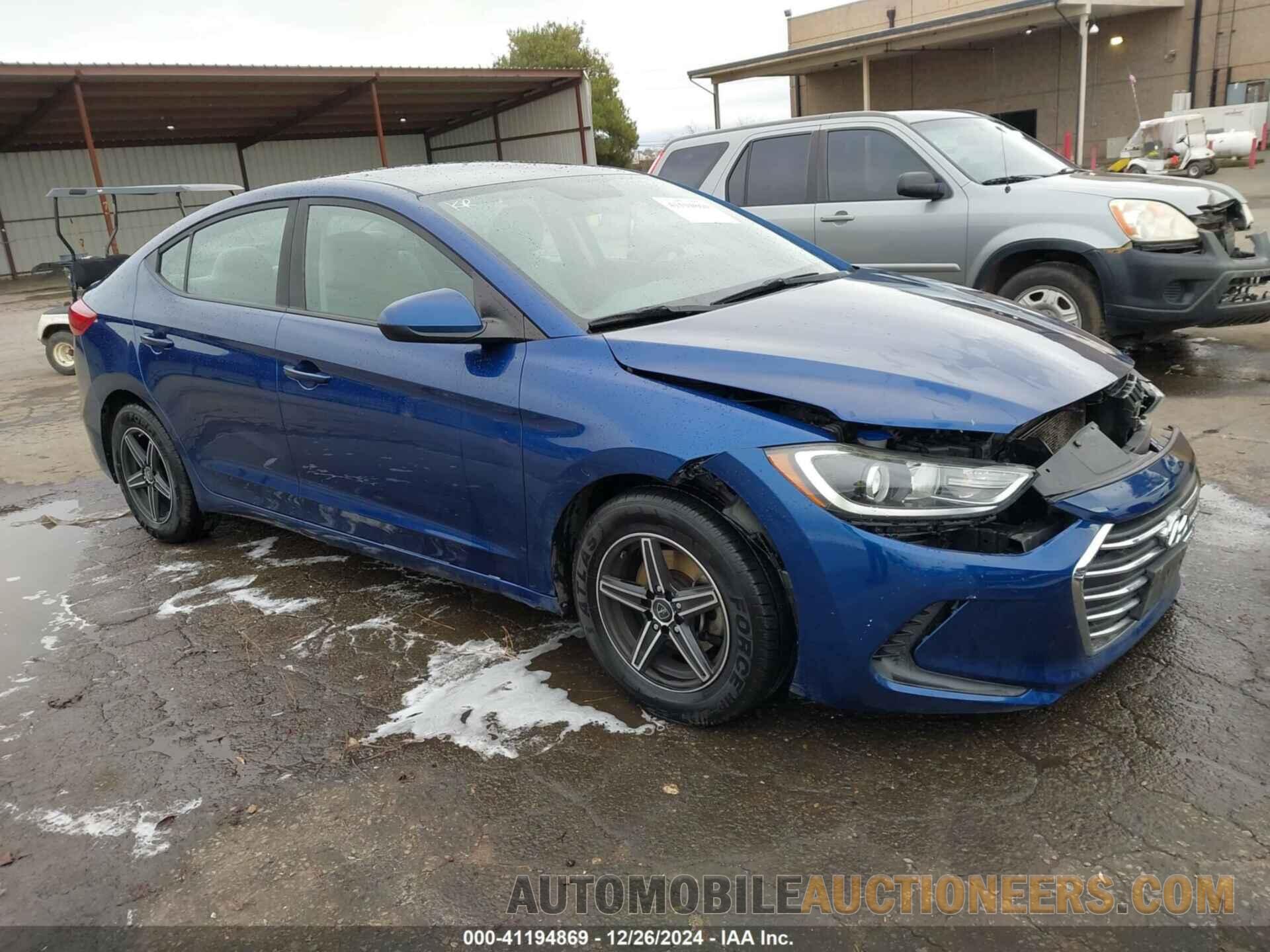 5NPD74LF0HH160740 HYUNDAI ELANTRA 2017