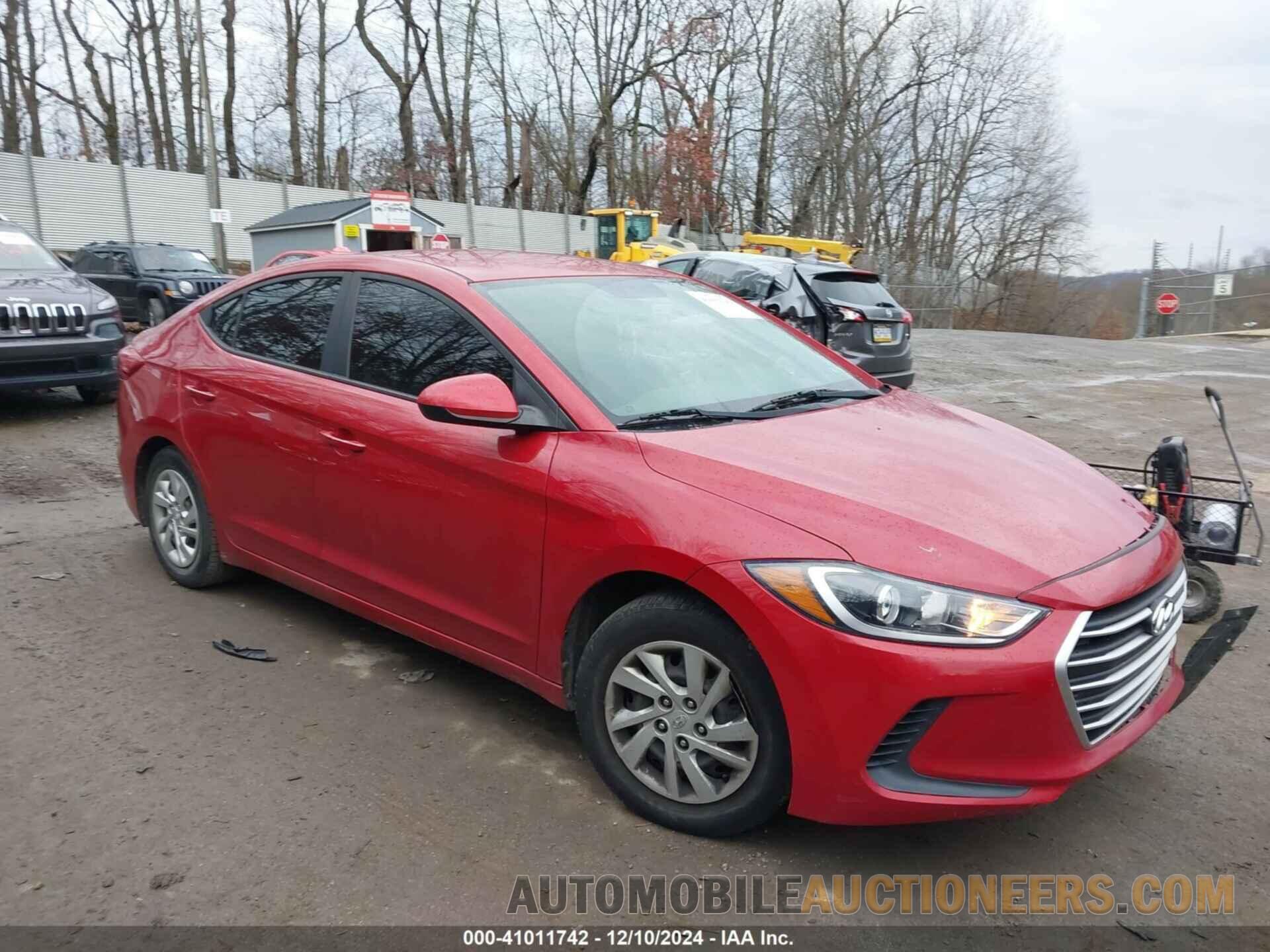 5NPD74LF0HH183595 HYUNDAI ELANTRA 2017