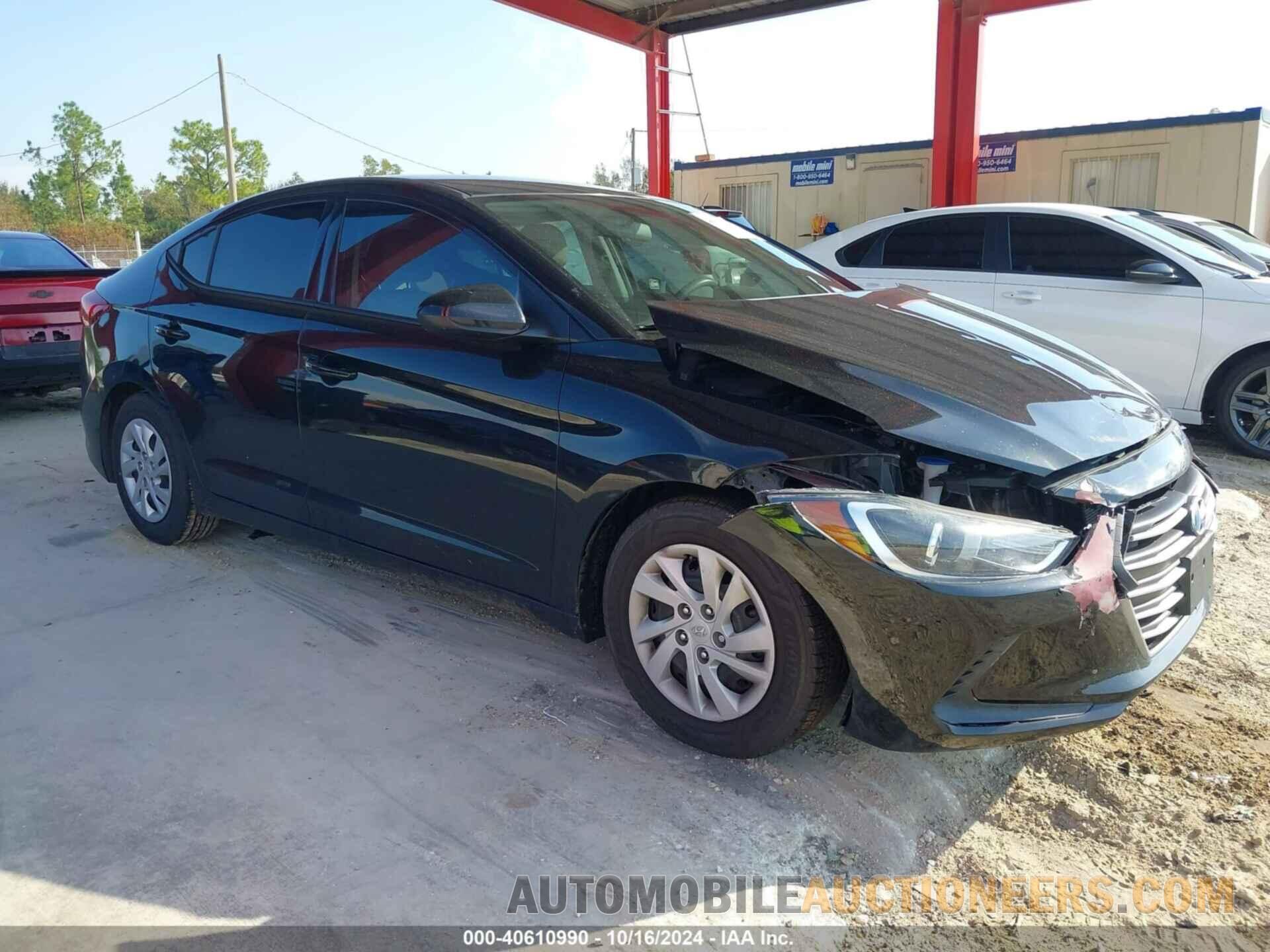 5NPD74LF0HH188487 HYUNDAI ELANTRA 2017